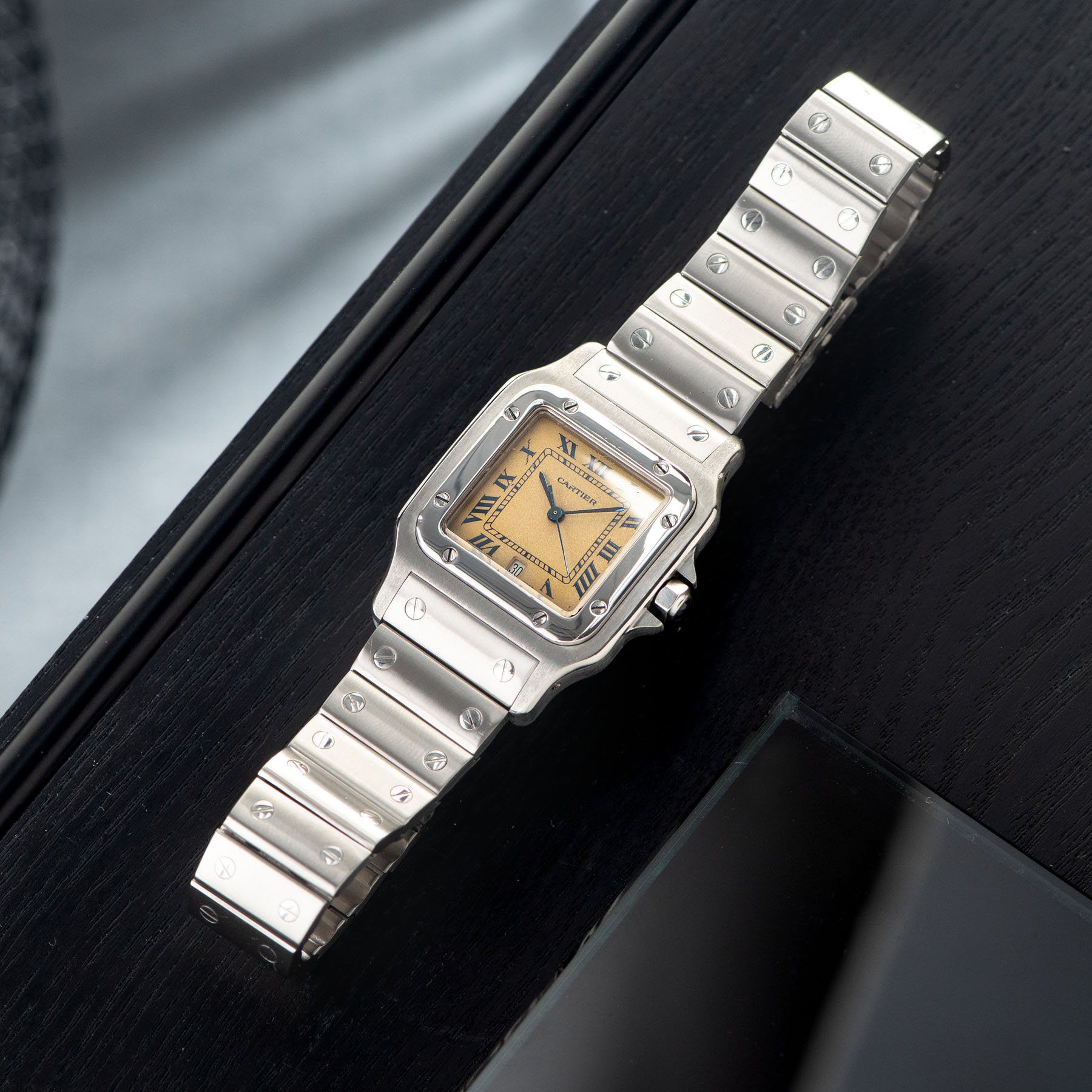 Cartier Santos Cream dial