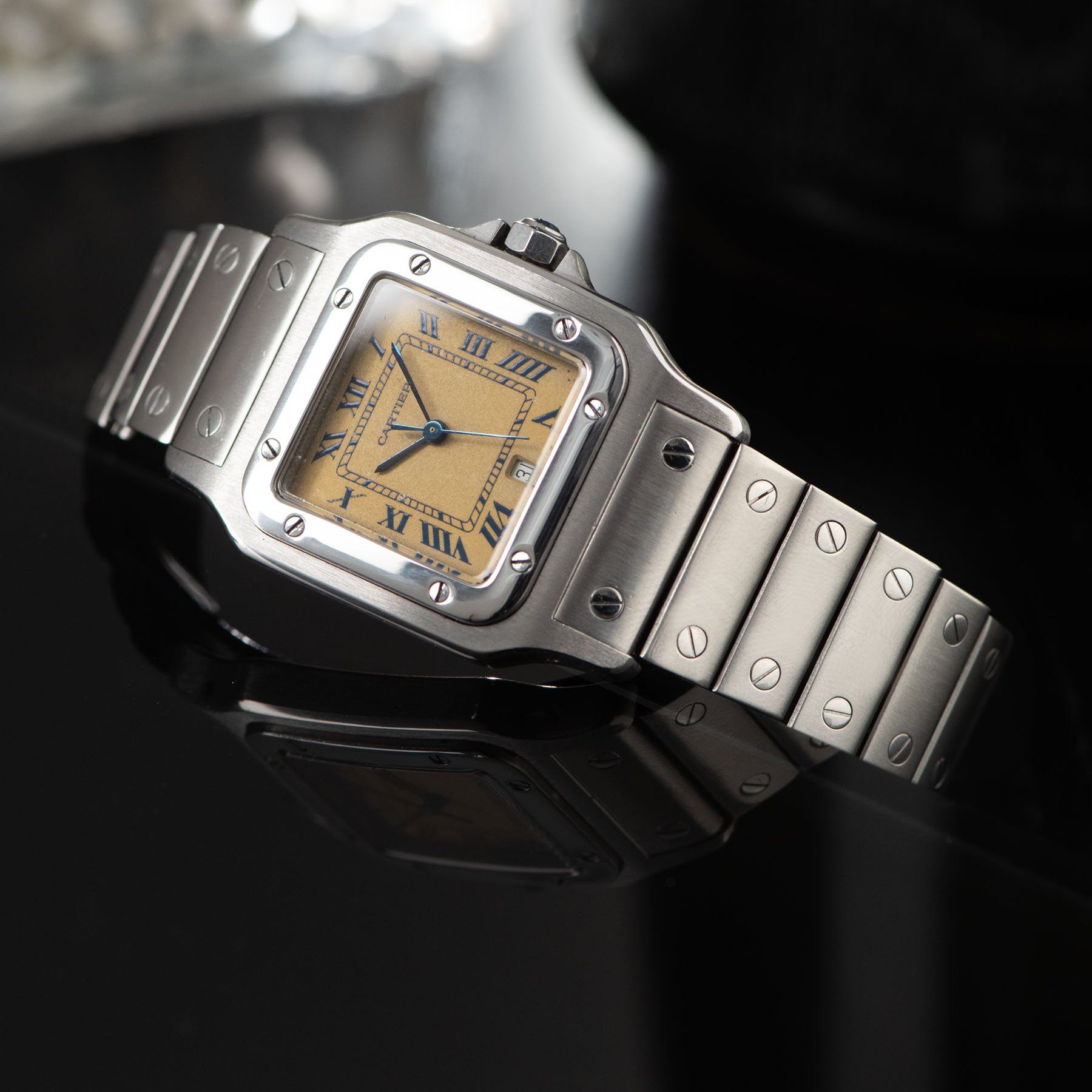 Cartier Santos Cream dial