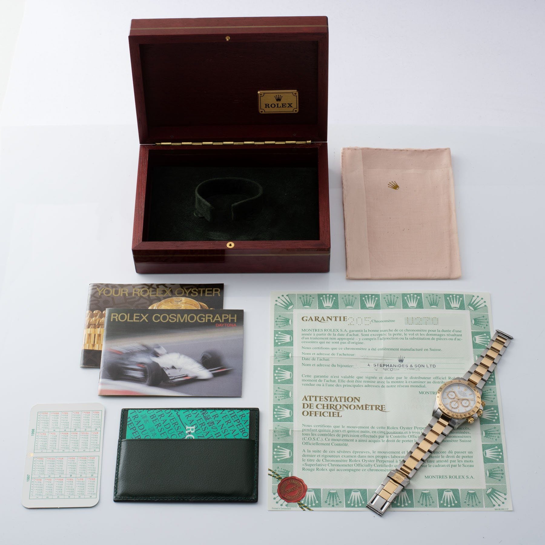 Rolex Daytona 16523 White Dial with Box and Papers