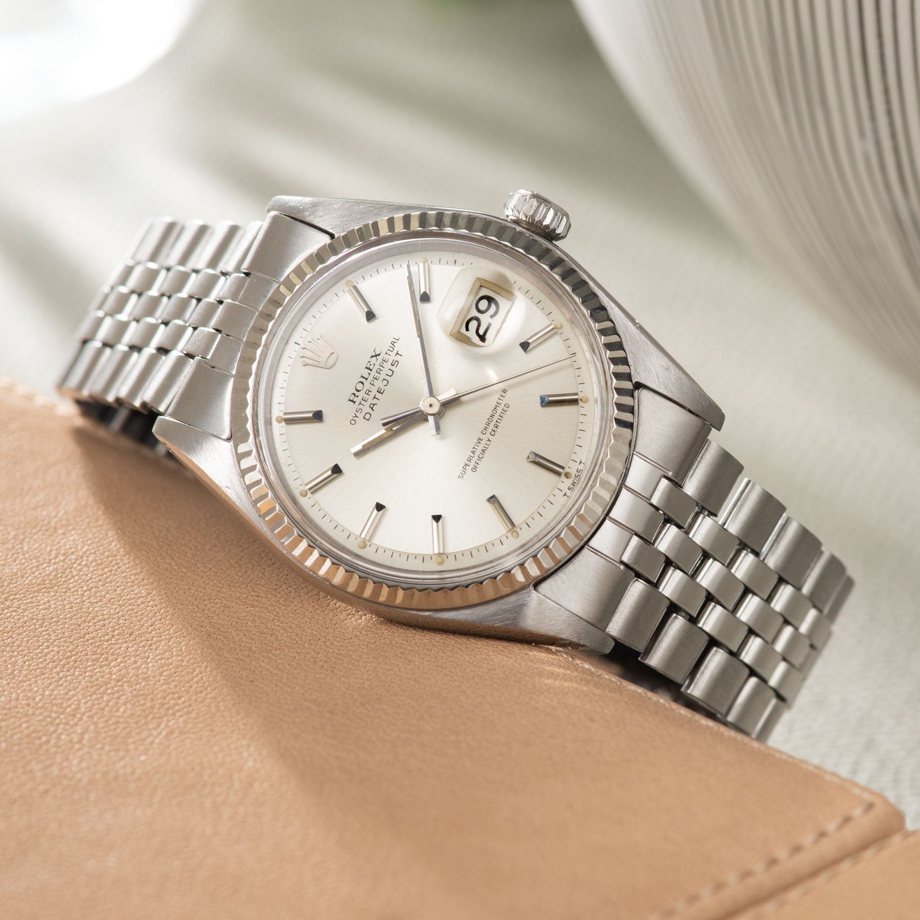 Rolex Datejust Steel 1601 With Silver Dial