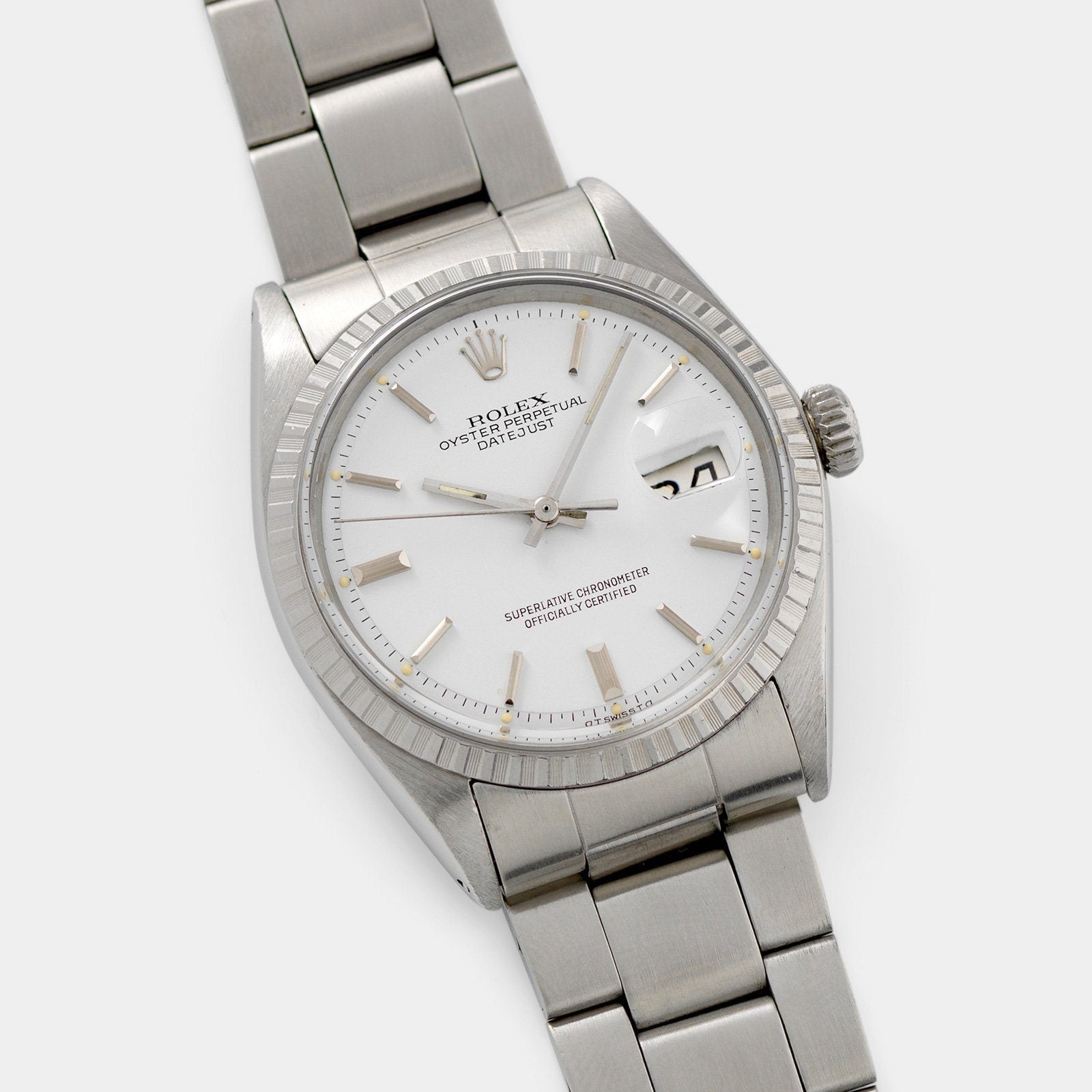 Rolex Datejust white sigma dial ref 1603