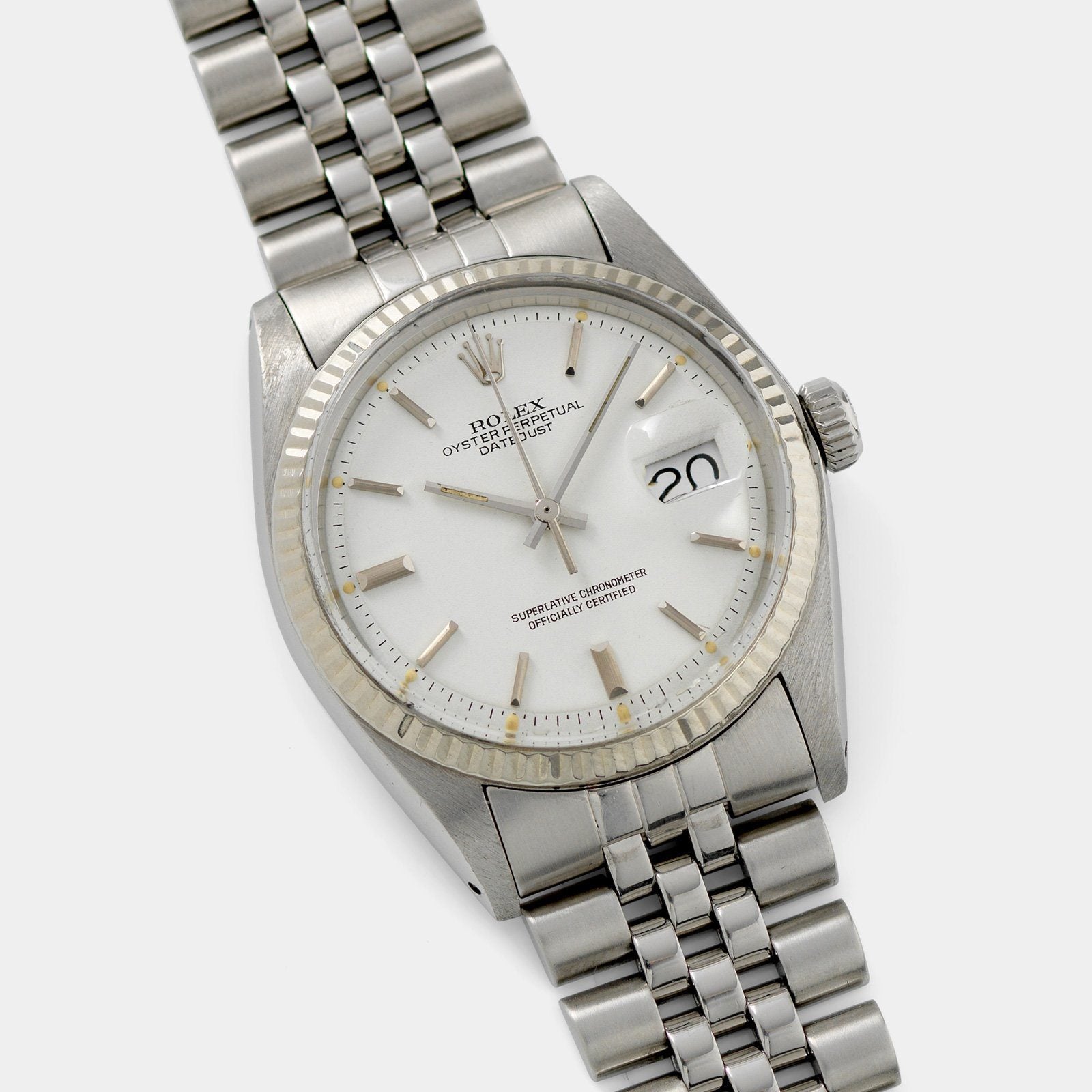 Rolex Datejust 1601 Polar White Sigma Dial