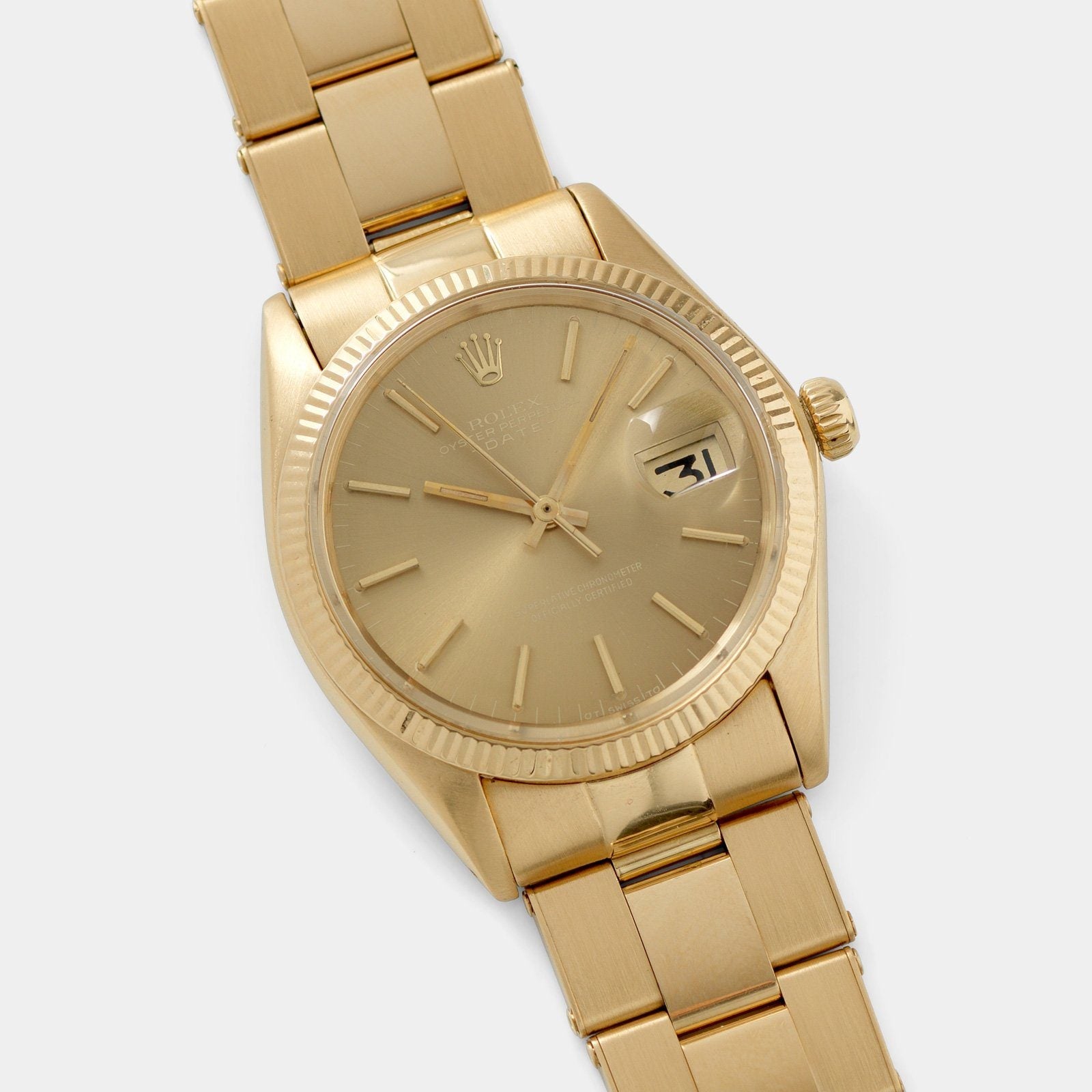 Rolex Yellow Gold Date Reference 1503 Tobacco Dial