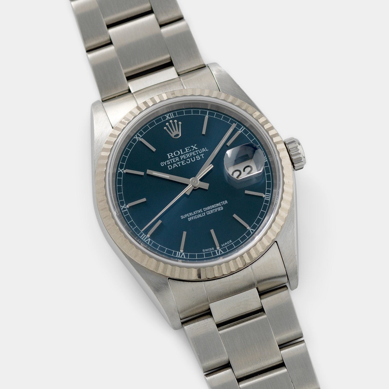 Rolex Datejust Blue Dial Reference 16234
