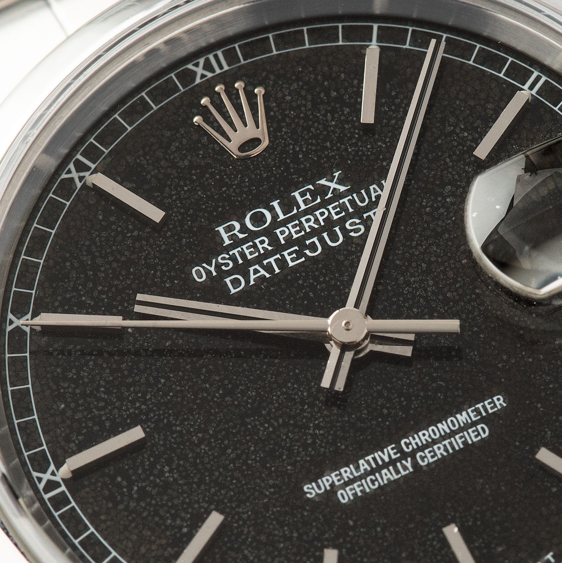 Rolex Datejust Black Stingray Dial Reference 16220