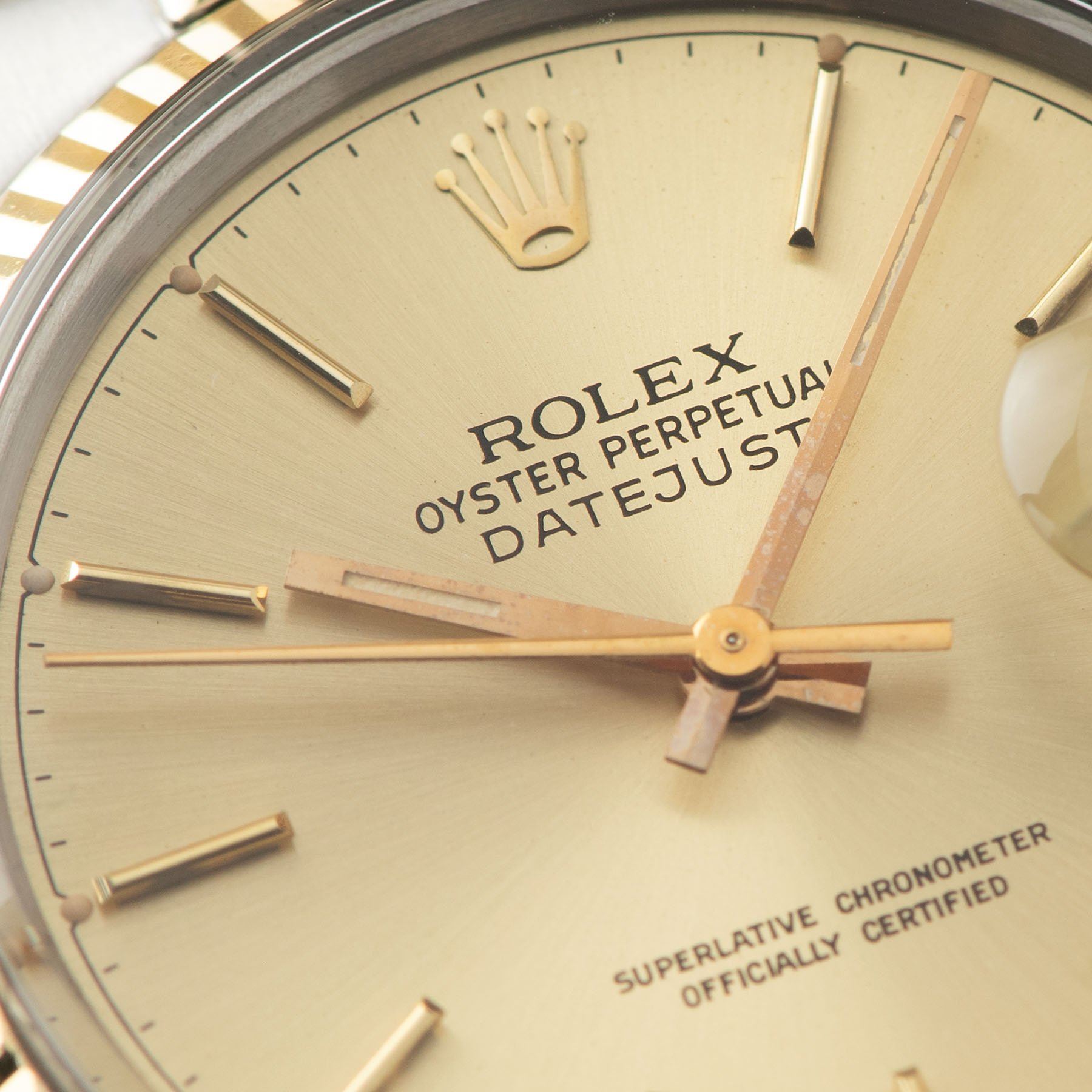 Rolex Datejust Steel and Gold 16013 Champagne Dial