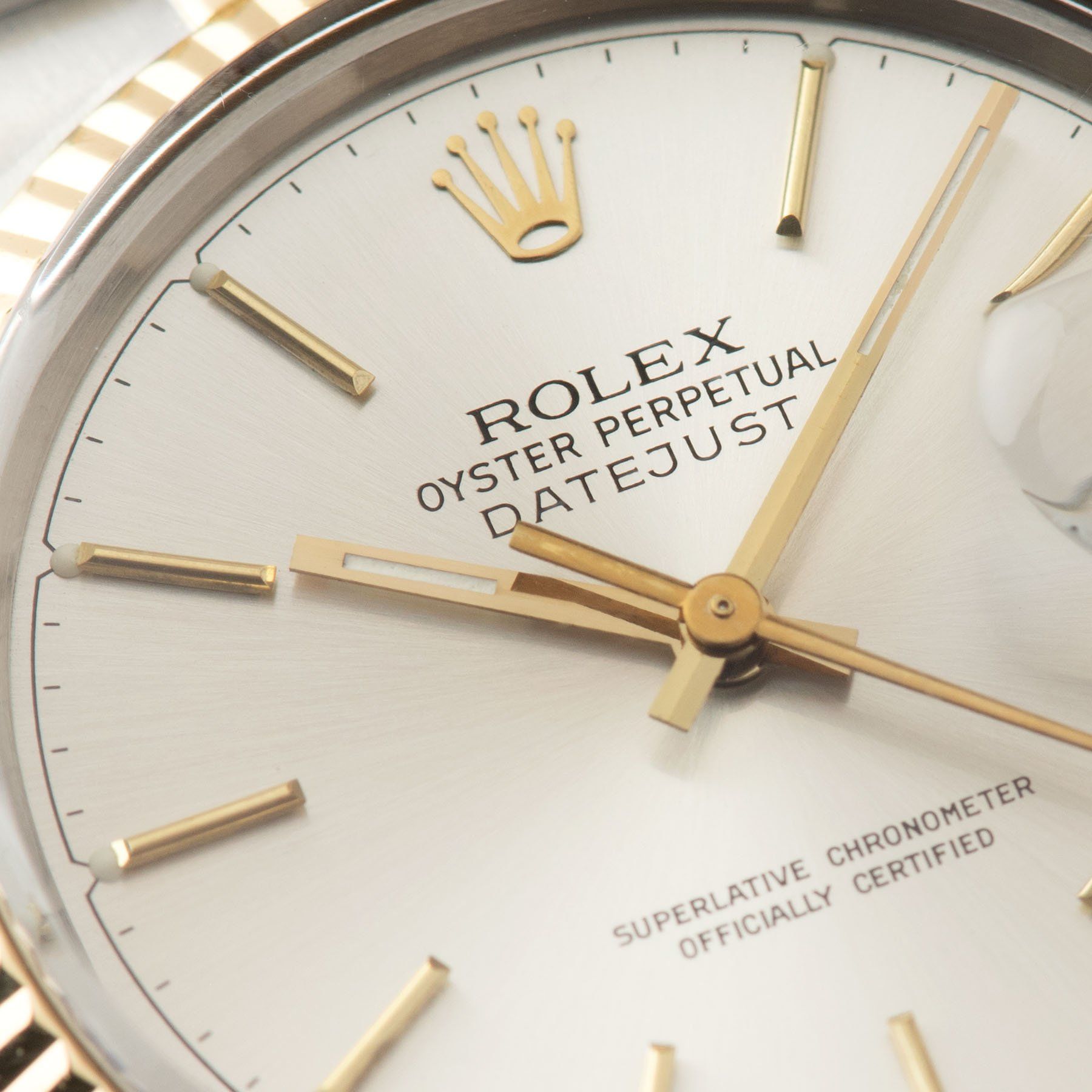 Rolex Datejust Steel and Gold 16013 Silver Dial