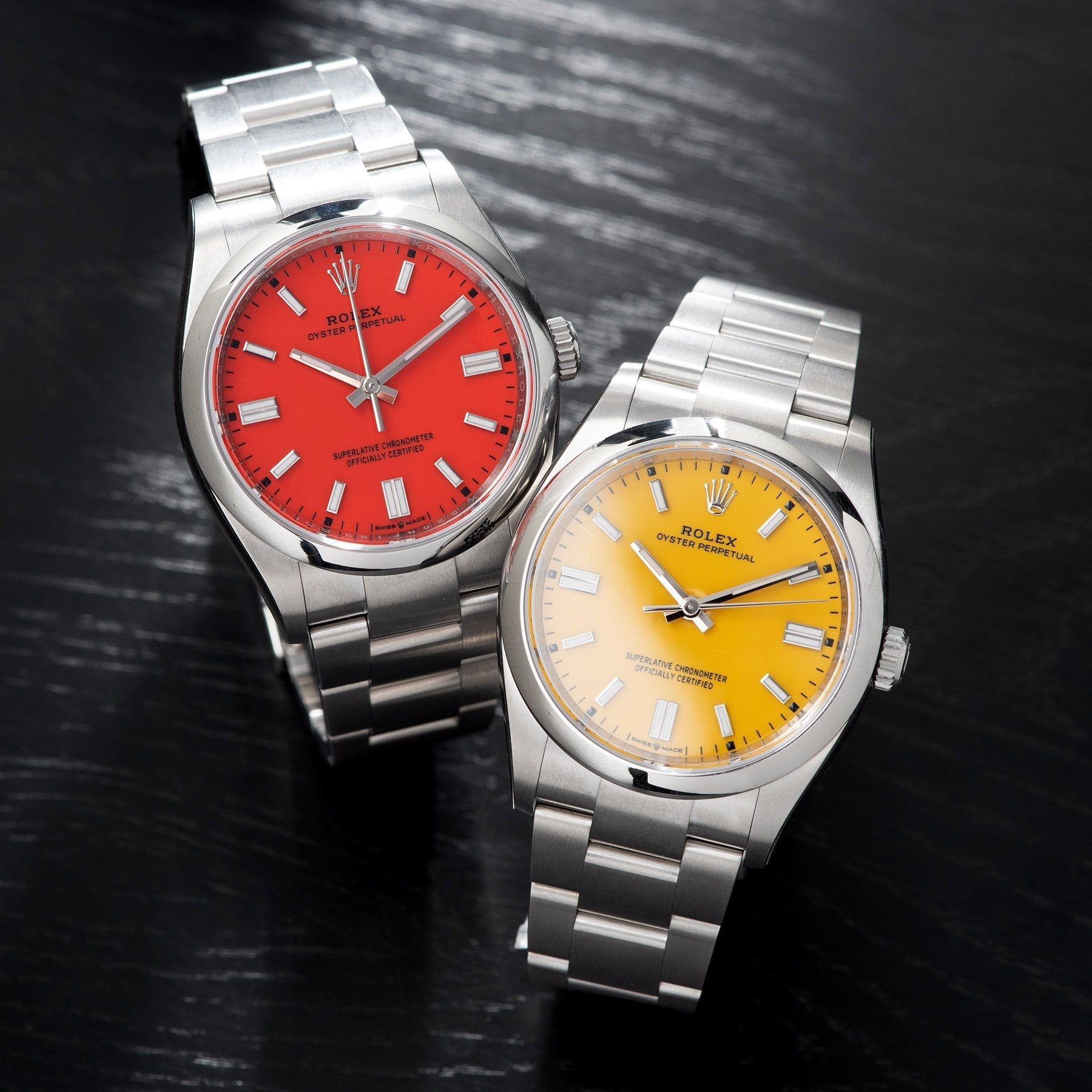 Rolex Oyster Perpetual Ref 126000 Yellow Stella Dial