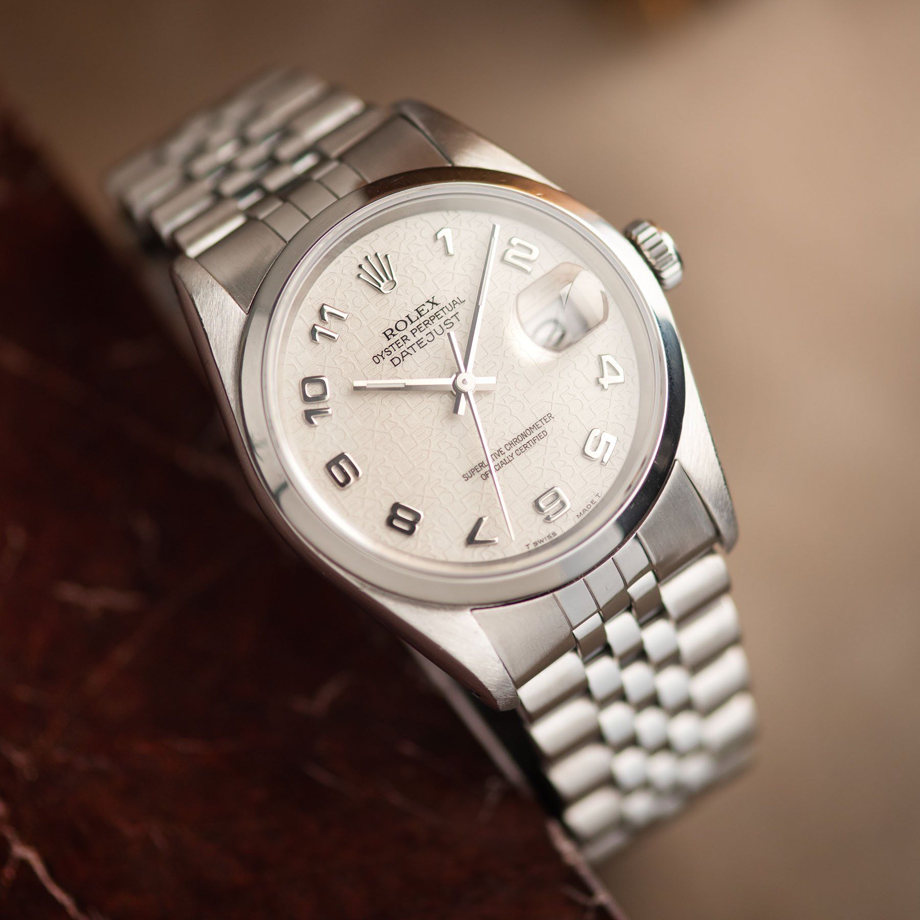 Rolex Datejust White Jubilee Dial 16200