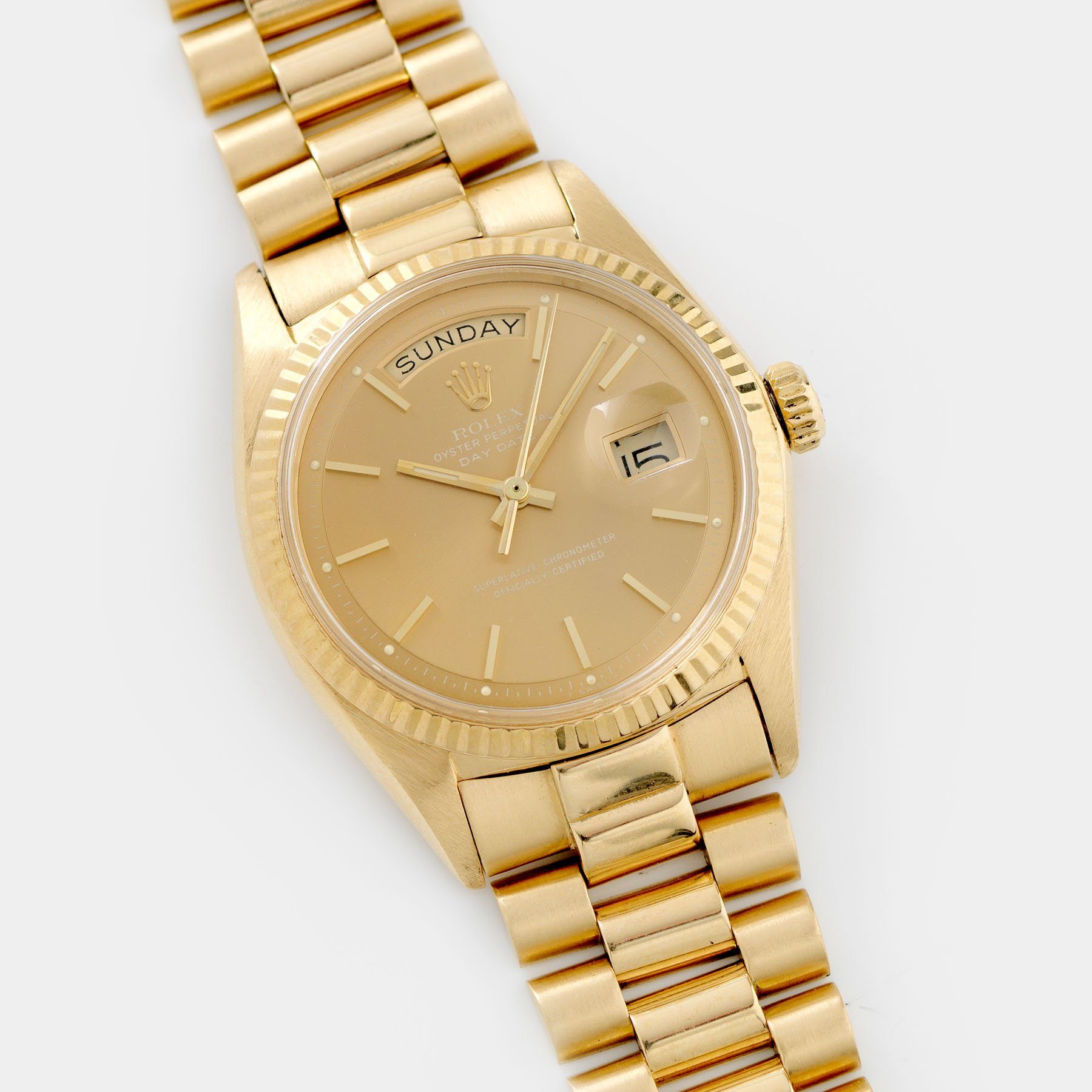 Rolex Day Date Yellow Gold Havana Dial 1803