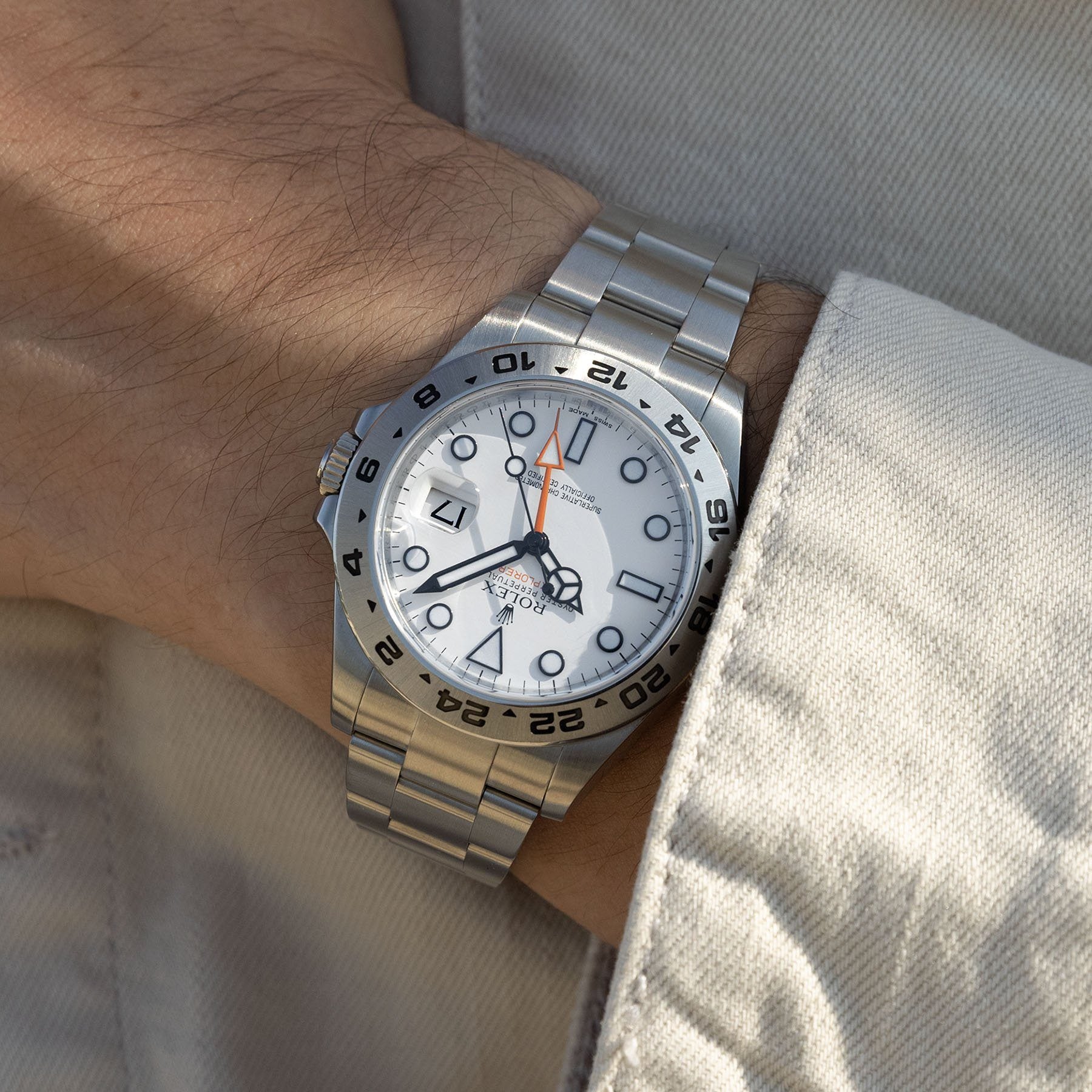 Rolex Explorer 2 White Dial 216570