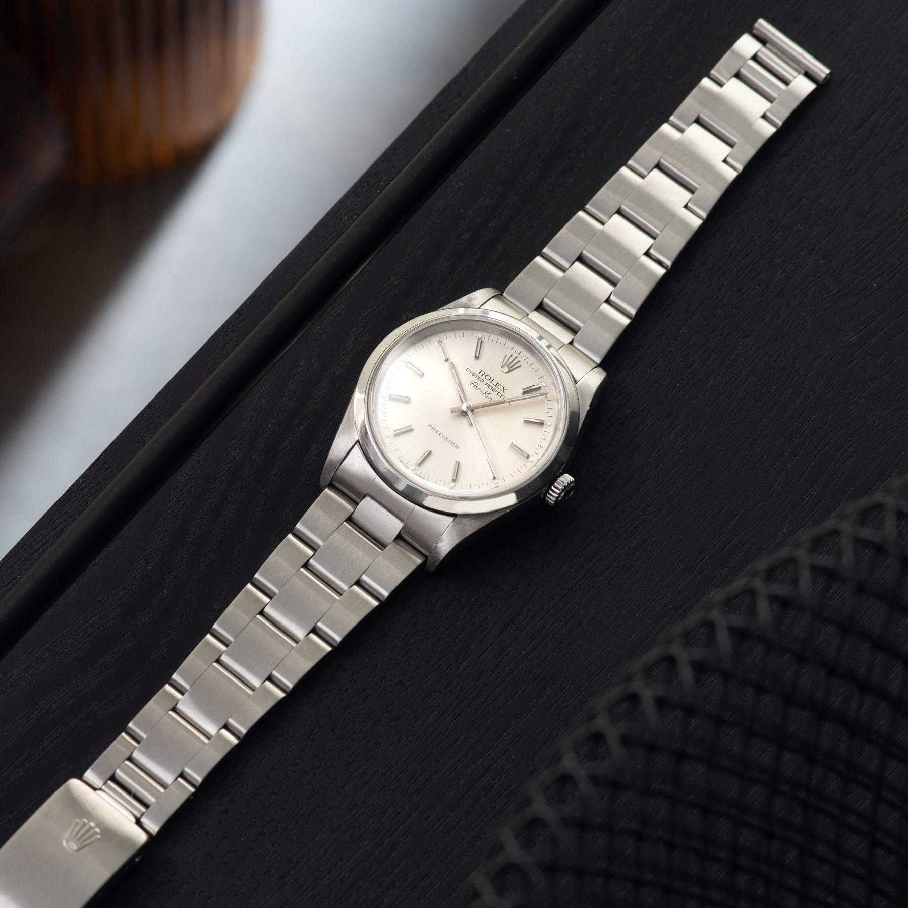 Rolex Air King Silver Soleil Dial  Ref 1400