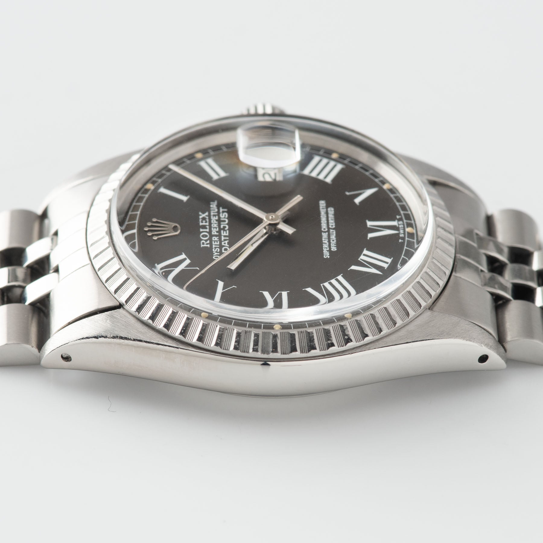 Rolex Datejust Grey Buckley Dial Reference 1603