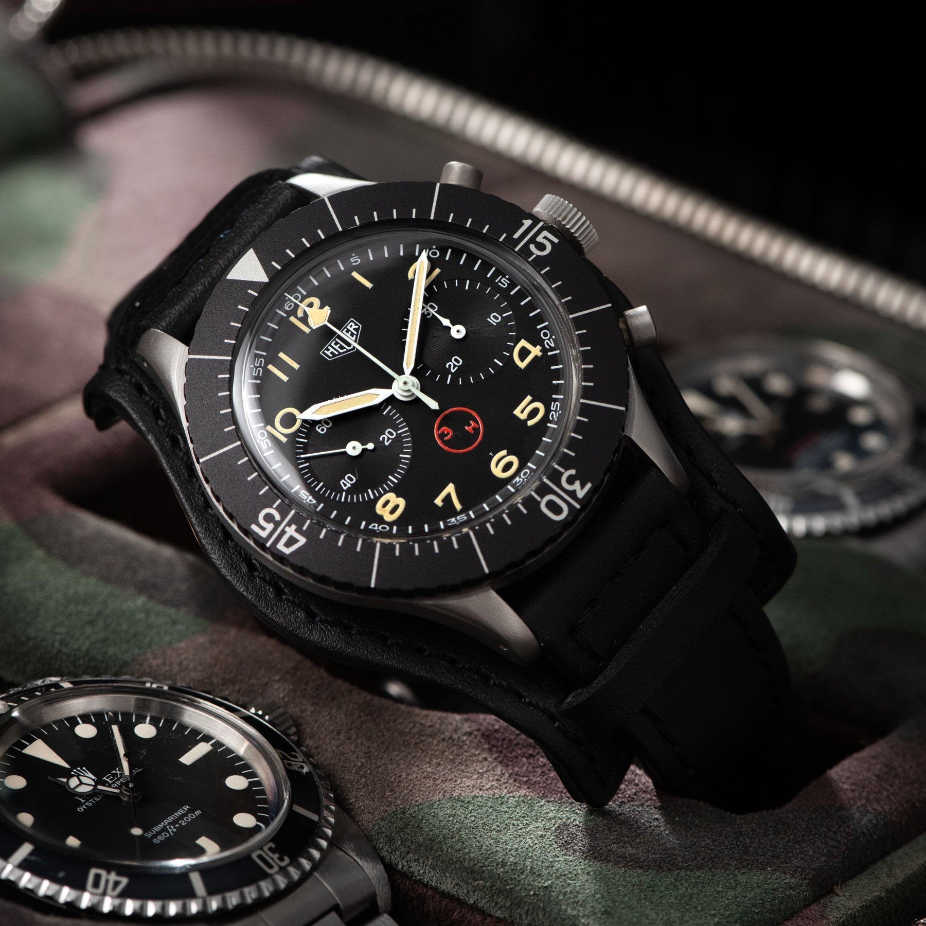 Heuer Chronograph Bundeswehr Issued Chrono