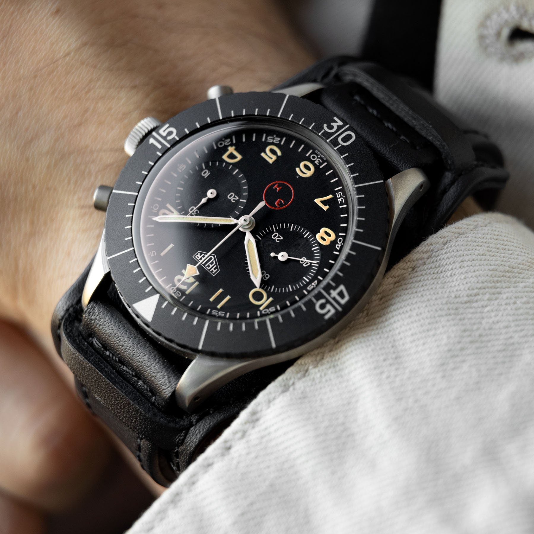 Heuer Chronograph Bundeswehr Issued Chrono