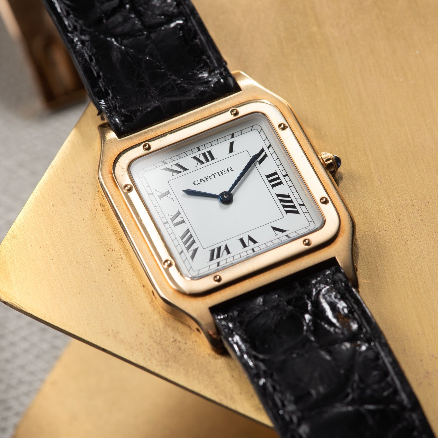 Cartier Paris Santos Dumont Jumbo Yellow Gold