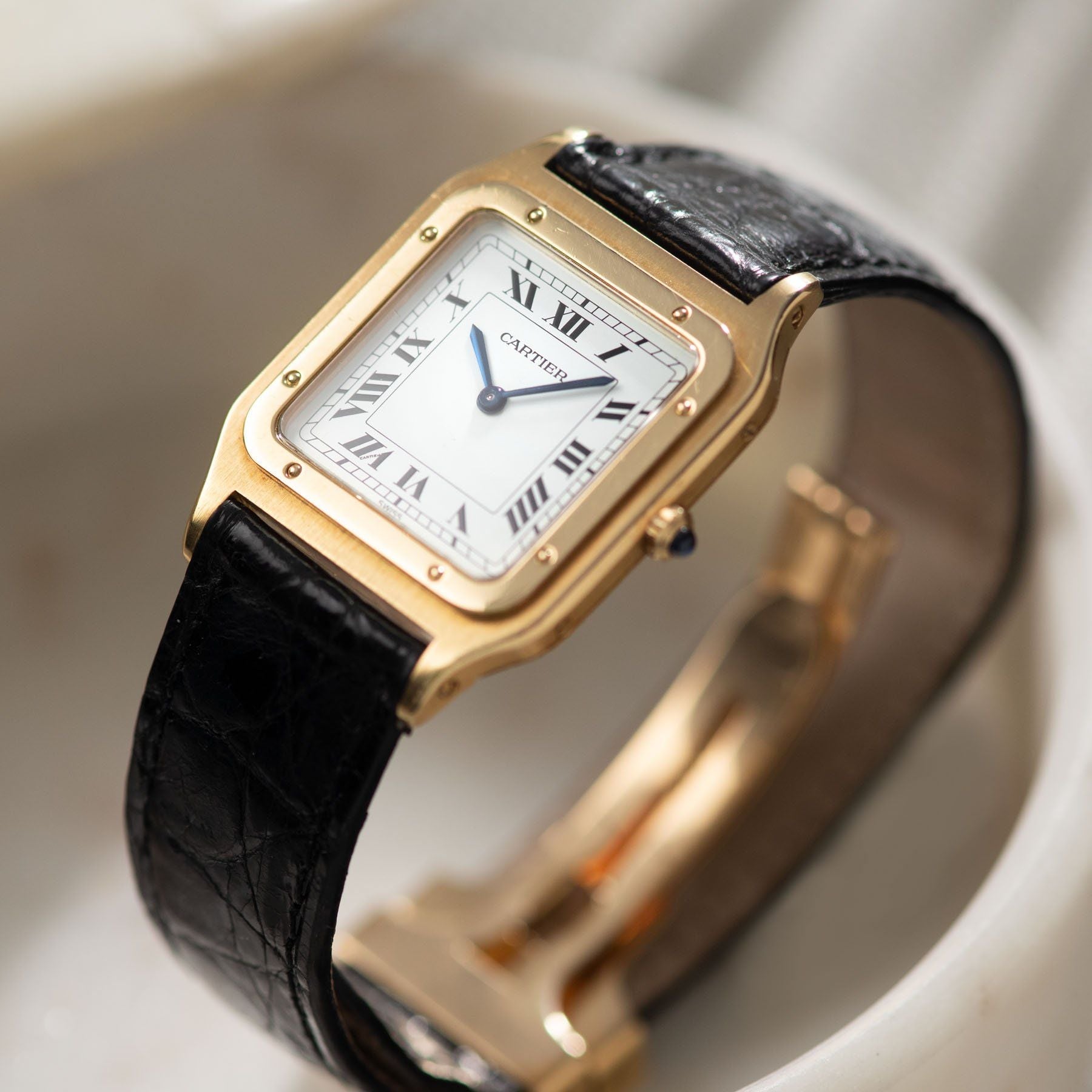 Cartier Paris Santos Dumont Jumbo Yellow Gold