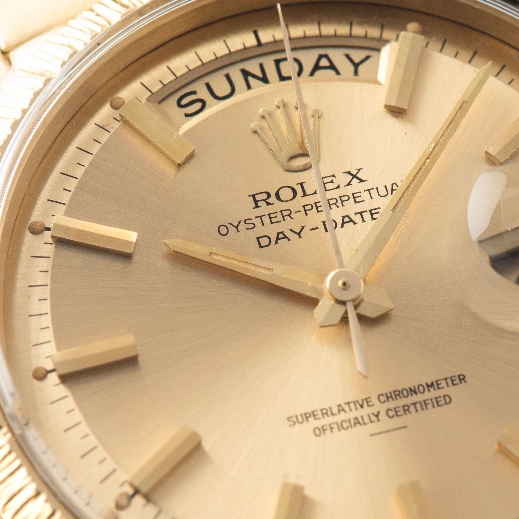 Rolex Day-Date Yellow Gold with Champagne Underline Dial