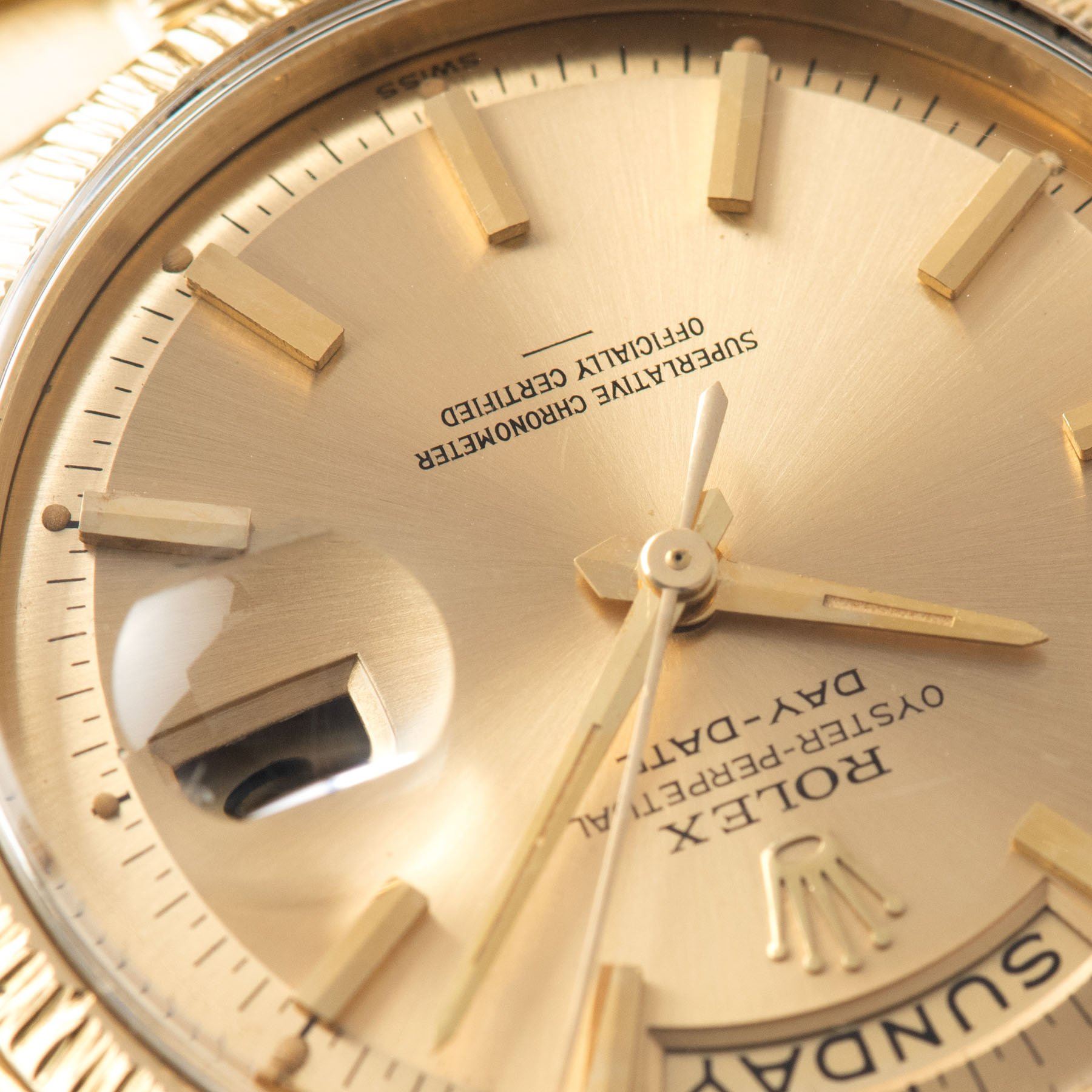 Rolex Day-Date Yellow Gold with Champagne Underline Dial