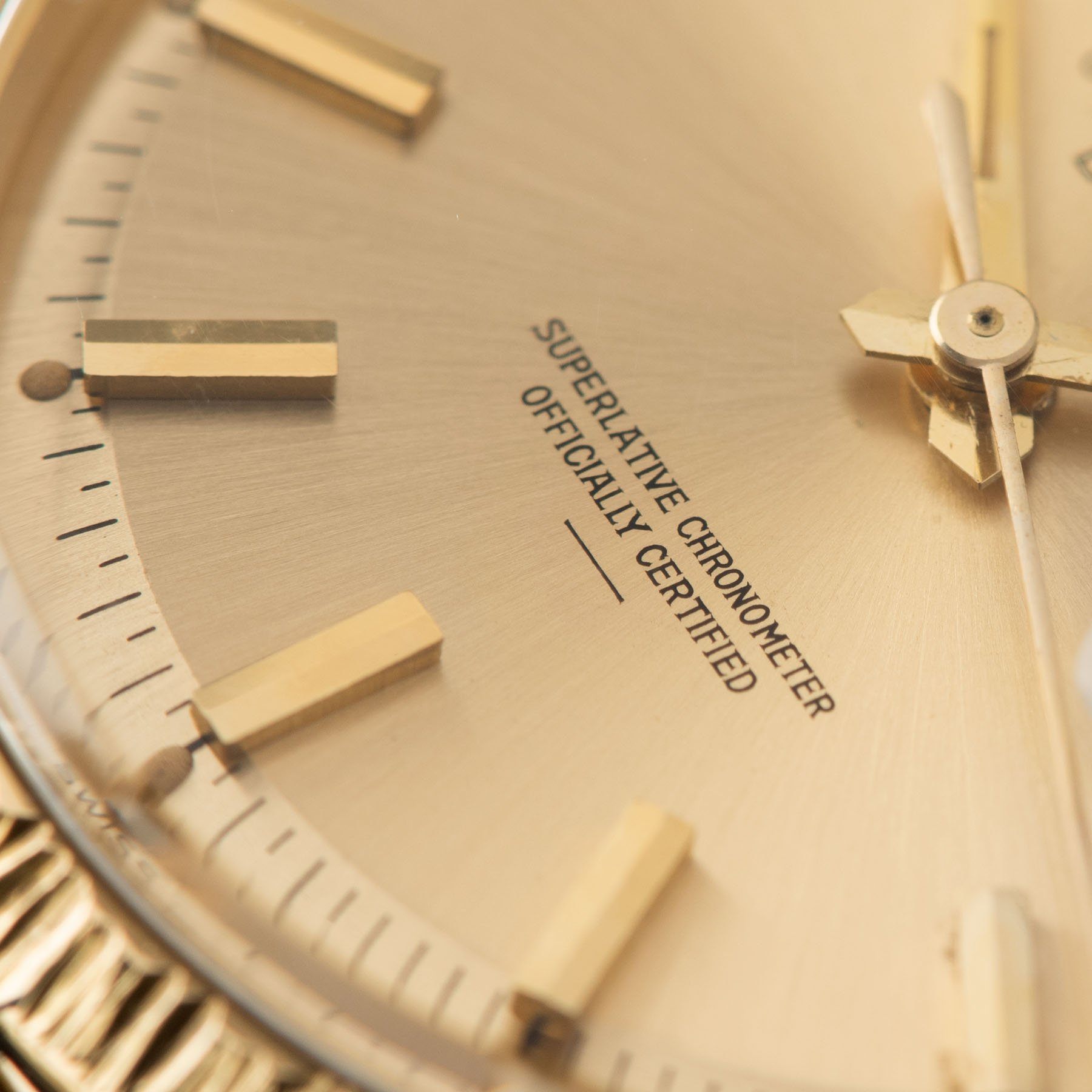 Rolex Day-Date Yellow Gold with Champagne Underline Dial