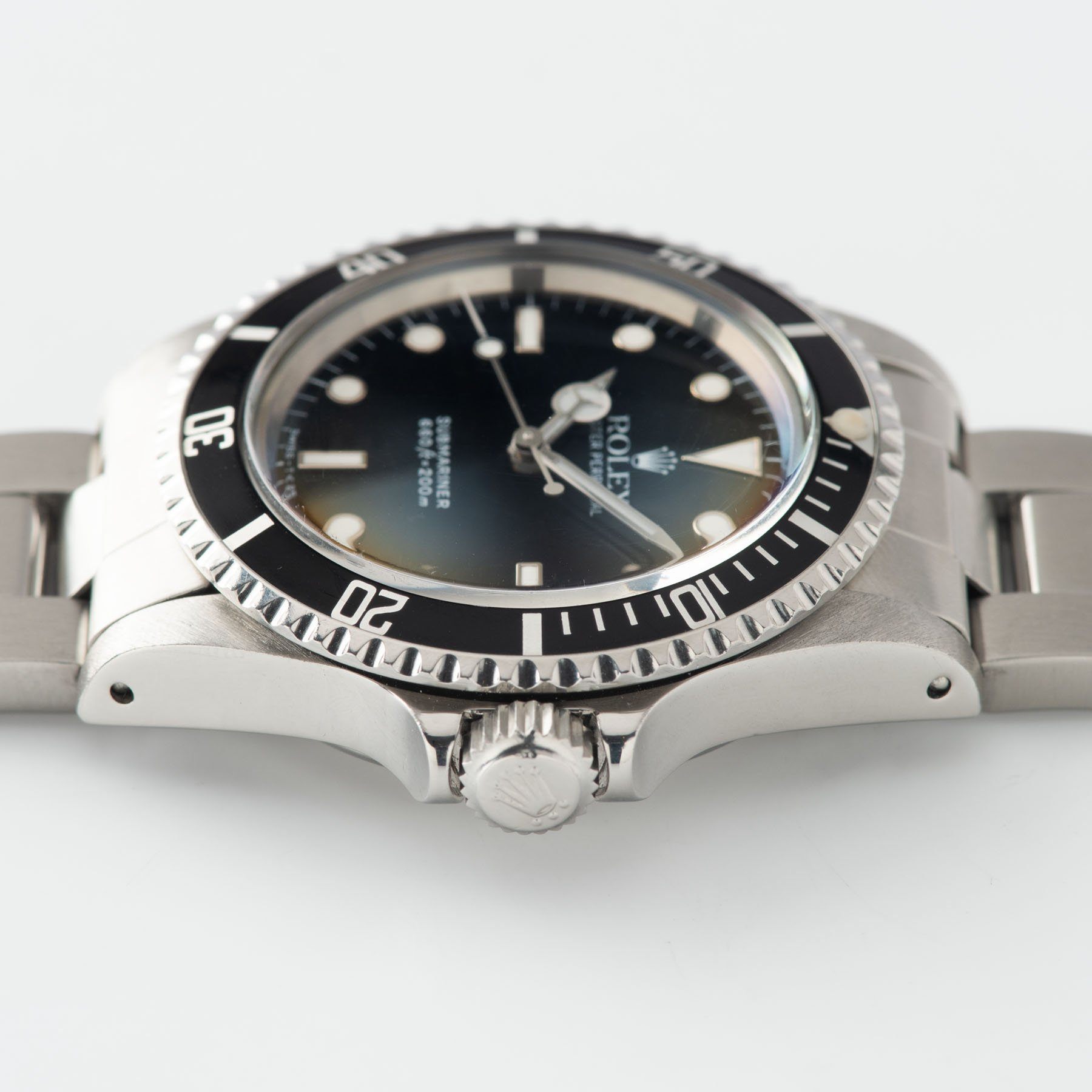 Rolex Submariner 5513 Gloss Dial White Gold Hour Markers