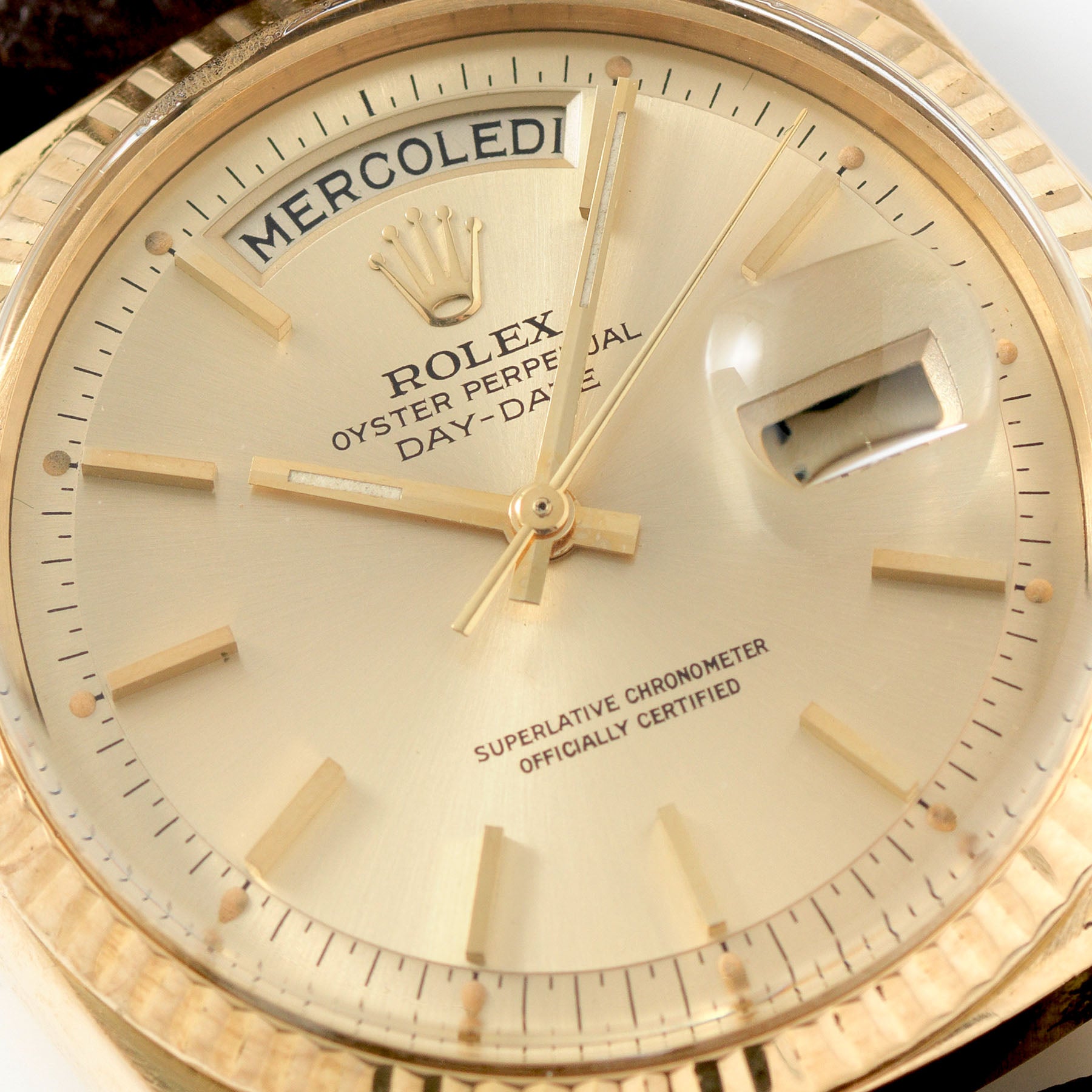 Rolex Day-Date Yellow Gold Reference 1803 Champagne Dial