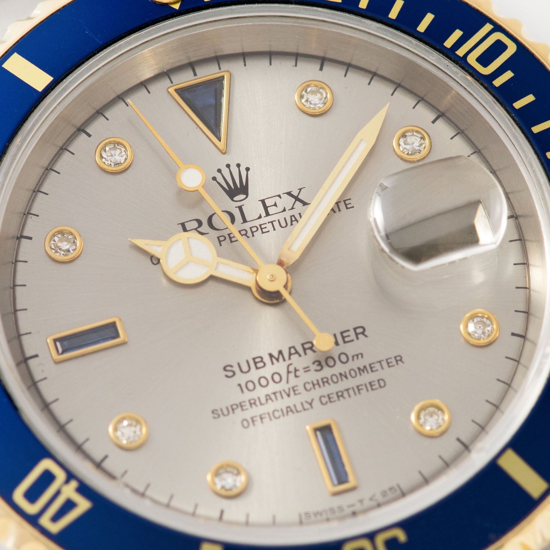 Rolex Submariner Date Serti Dial Two-Tone 16613