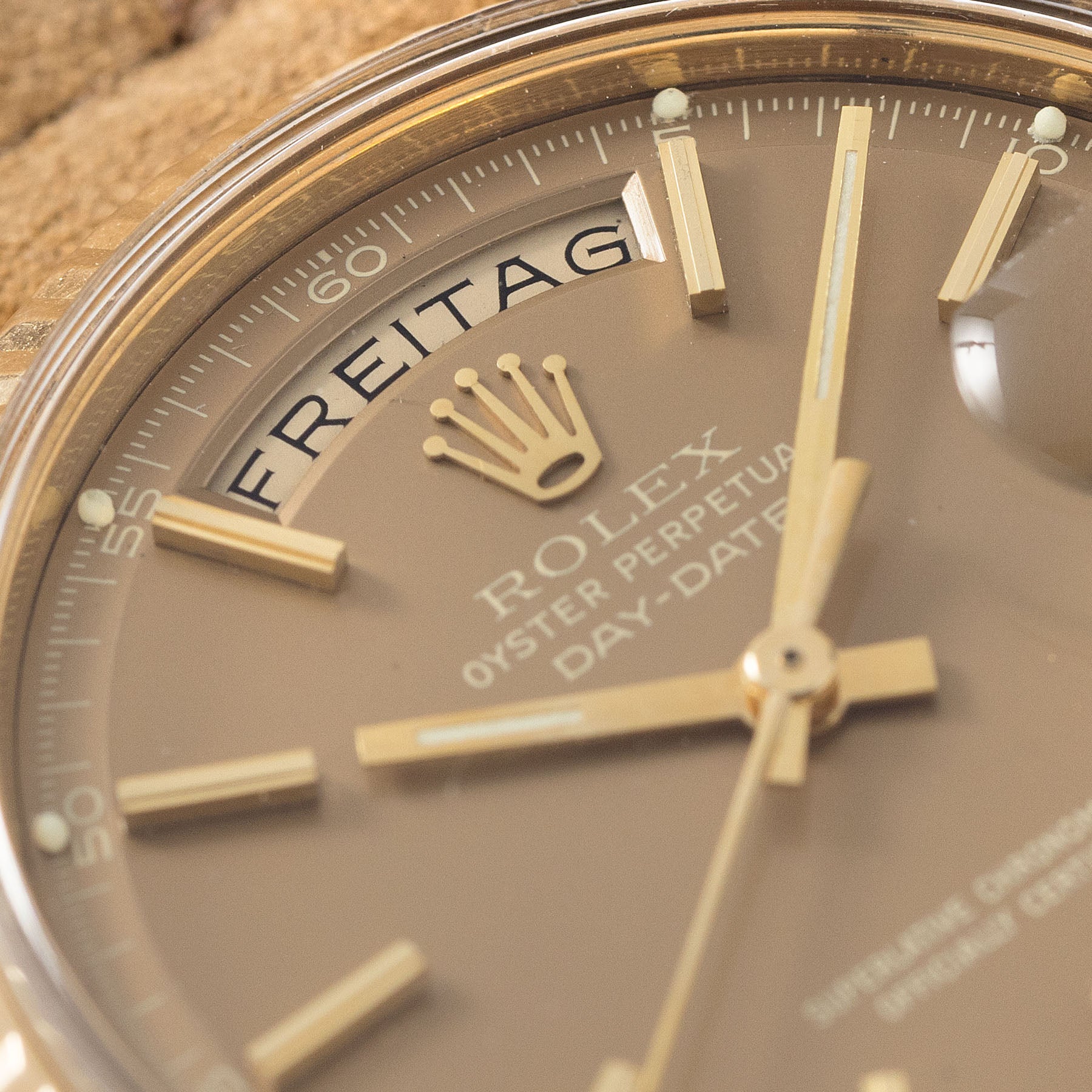 Rolex Day Date Yellow Gold Havana Dial 1803