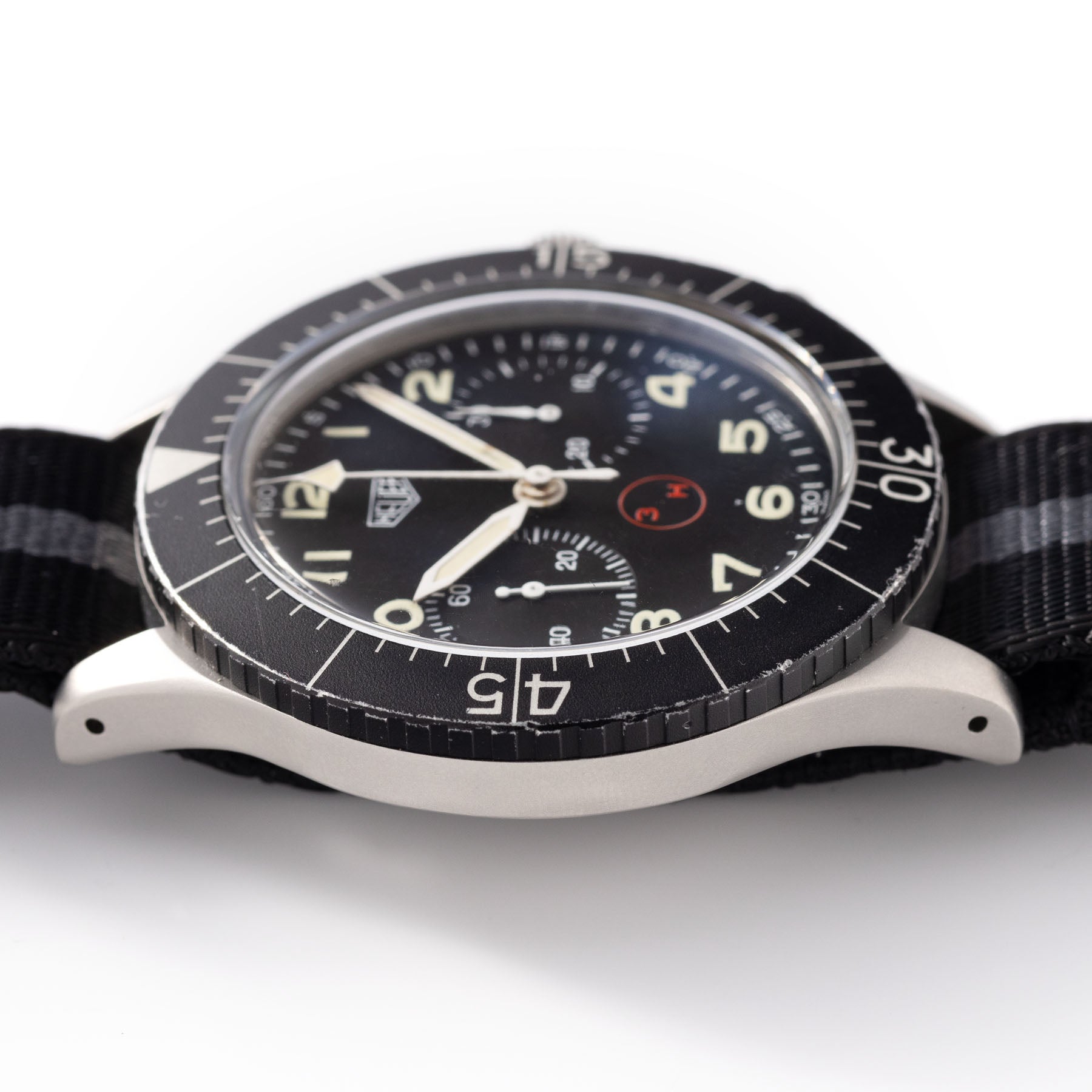 Heuer Chronograph Bundeswehr Issued Chrono 1550SG