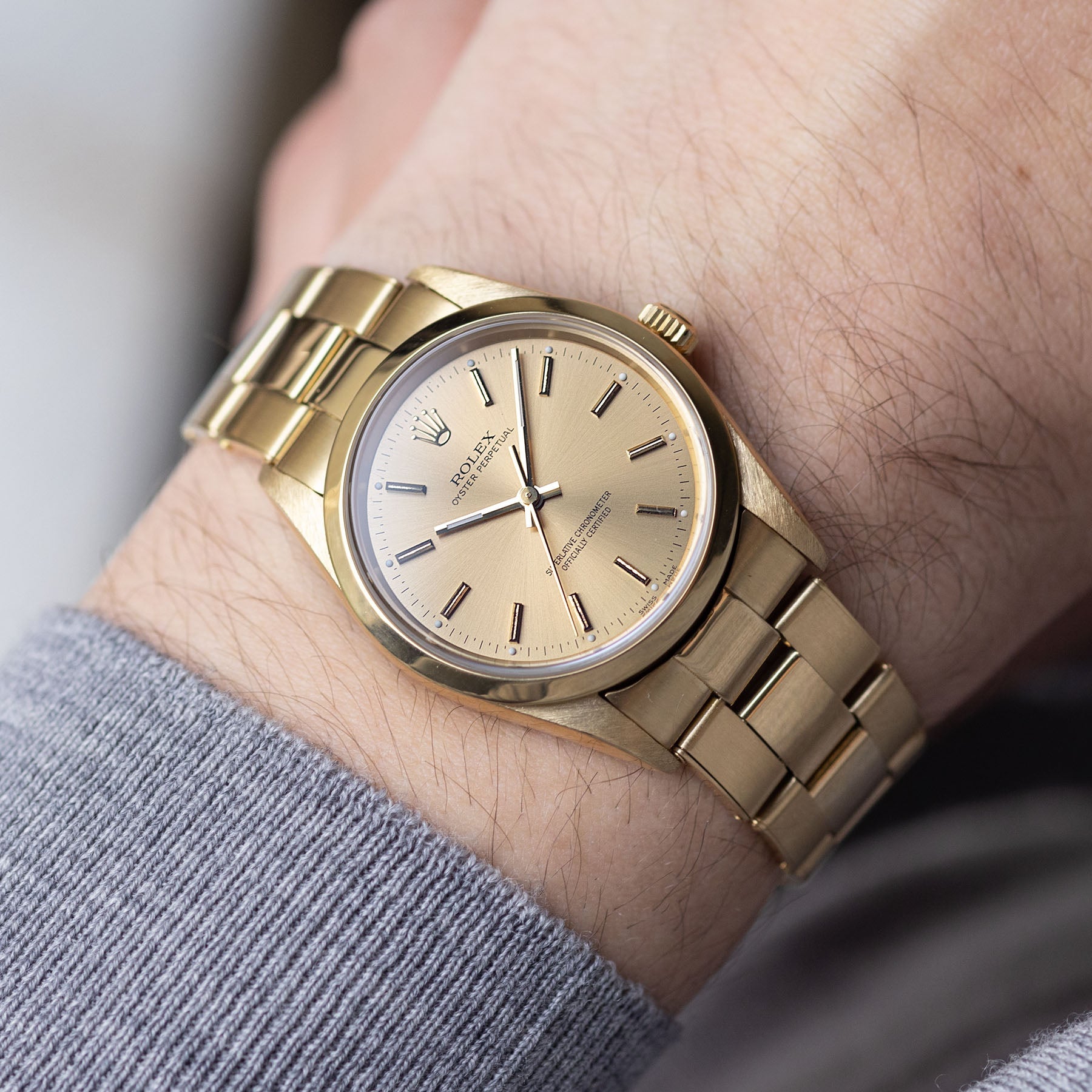 Rolex Oyster Perpetual 14208M Yellow Gold