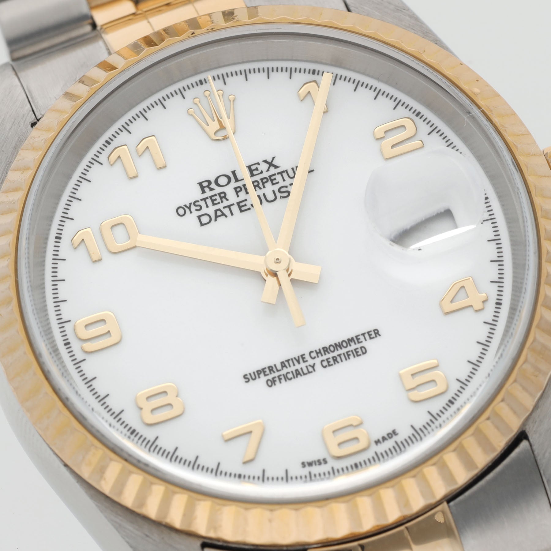 Rolex Datejust 16233 Porcelain Dial Box and Papers