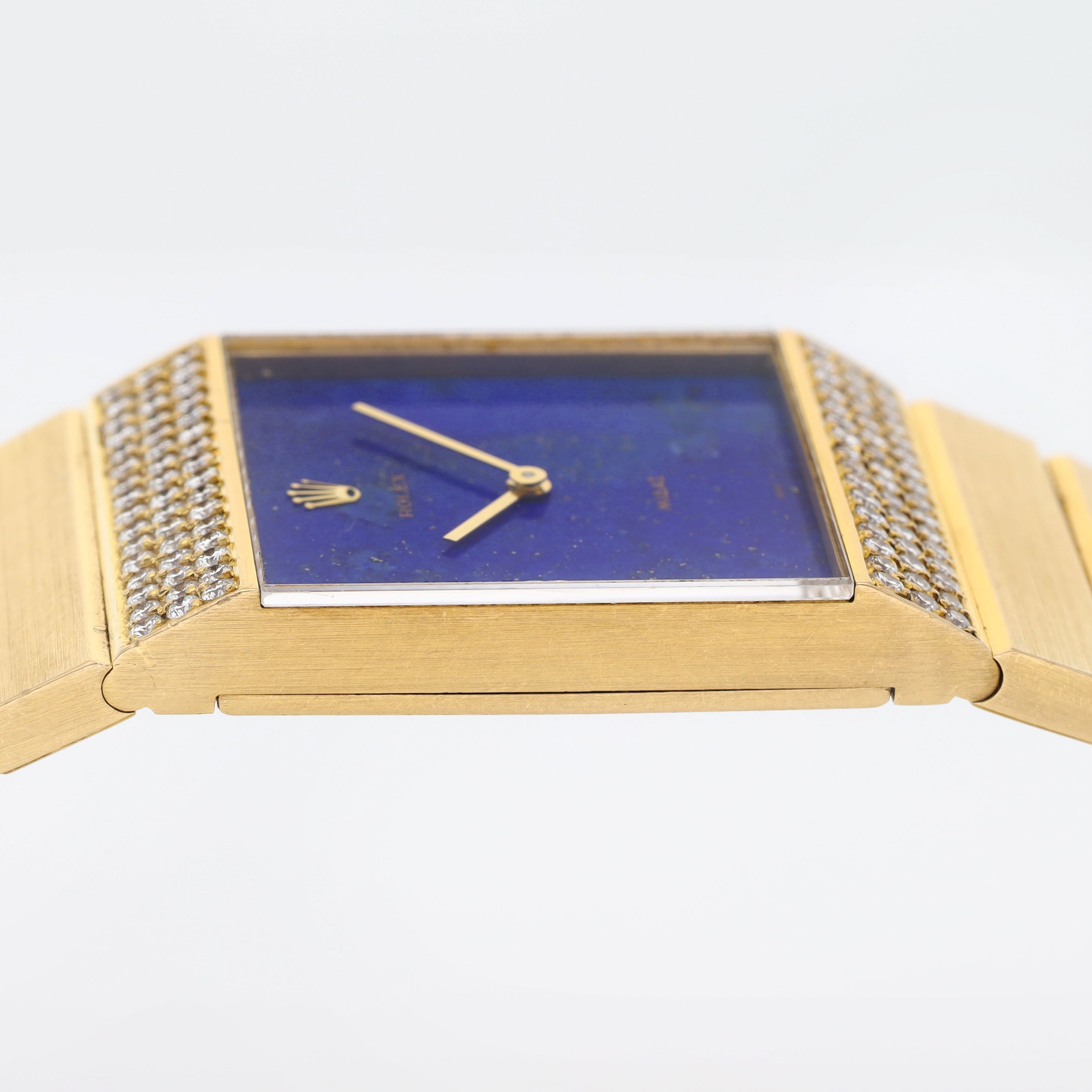 Rolex King Midas Lapis Lazuli Dial Diamond Lugs