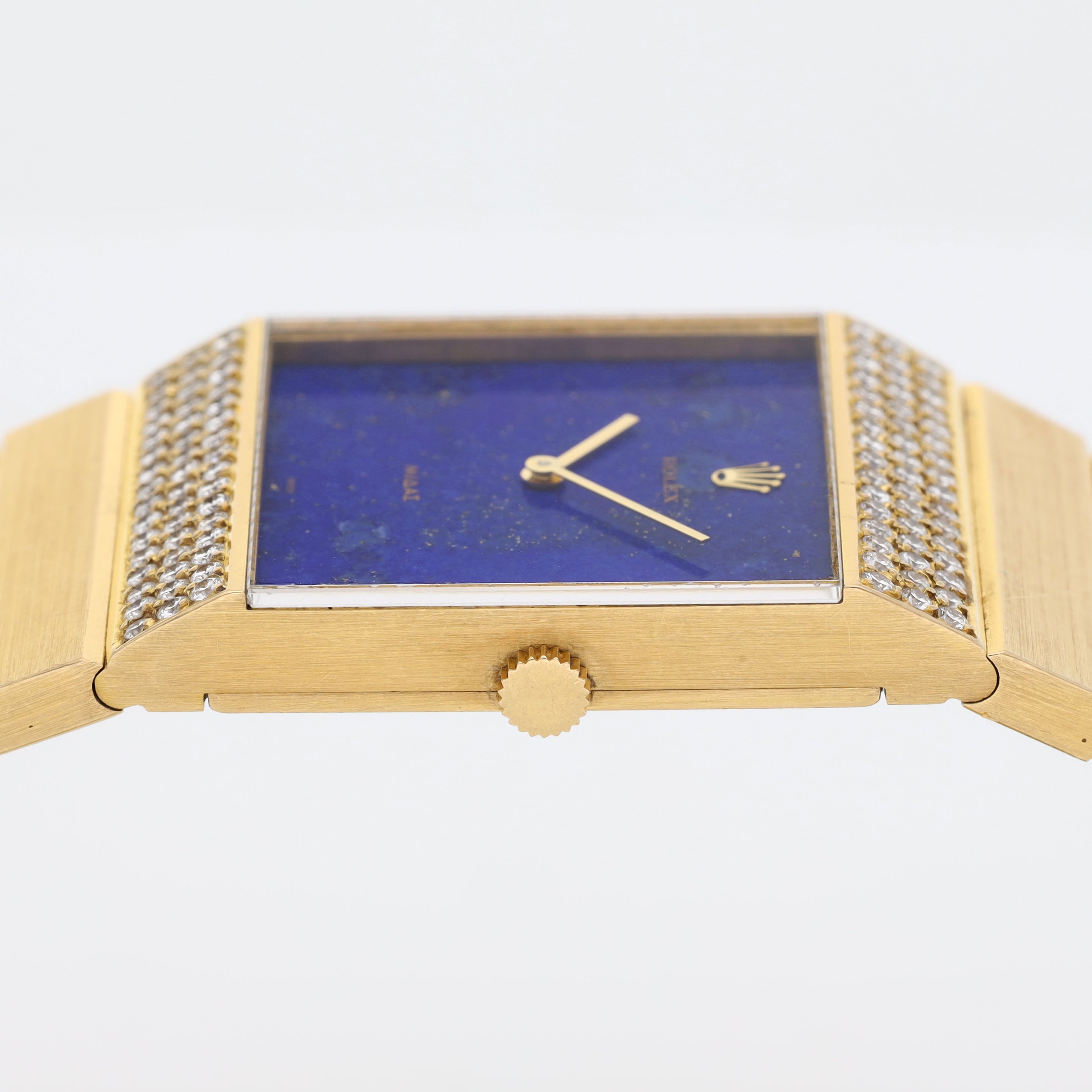 Rolex King Midas Lapis Lazuli Dial Diamond Lugs