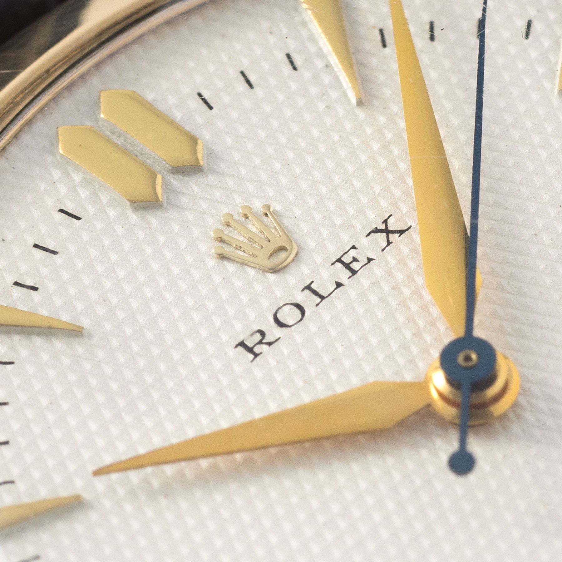 Rolex Precision 9kt Yellow Gold Waffle Dial