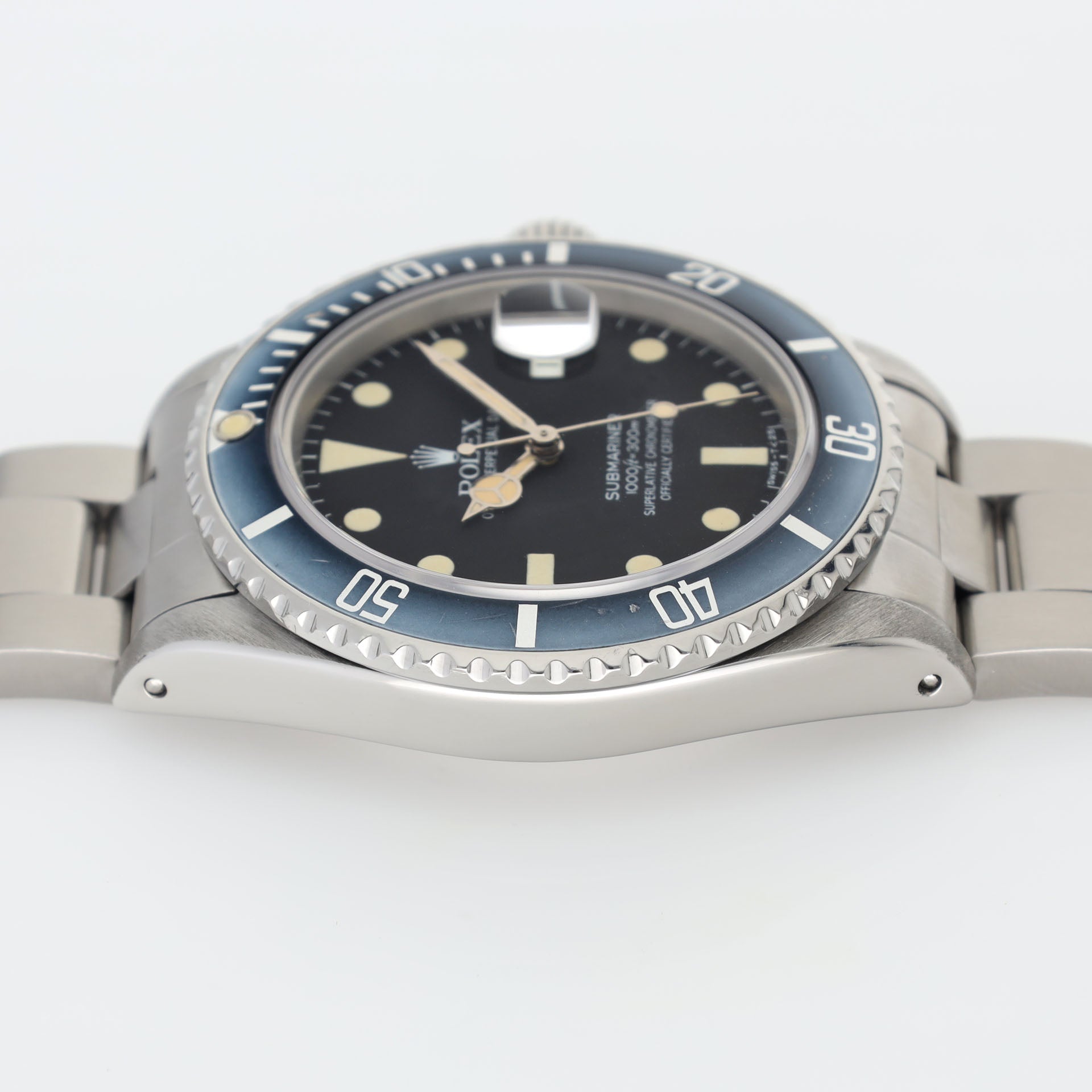 Rolex Submariner Date 16800 Matte Dial Faded Bezel Box and Papers