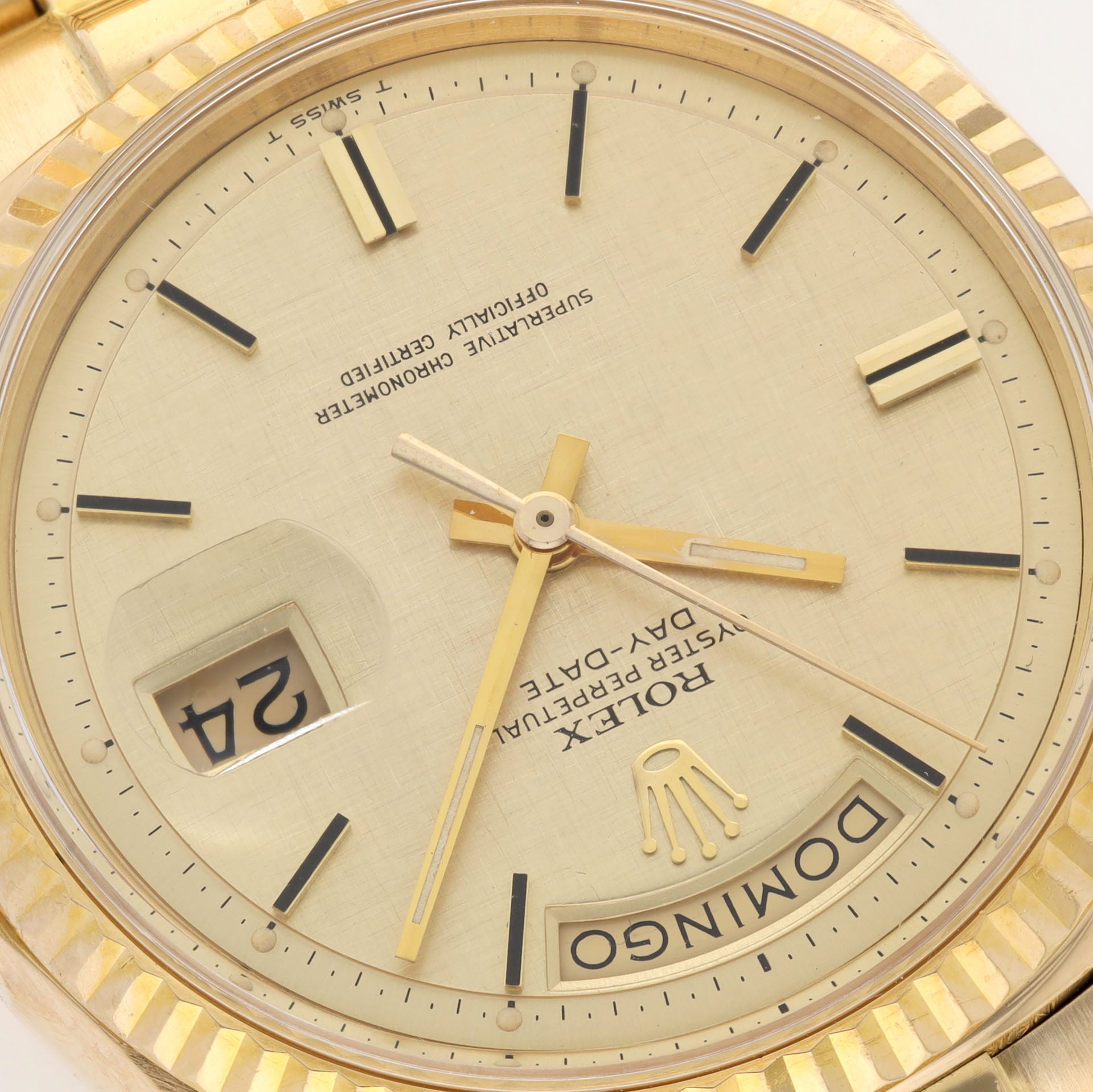 Rolex Day-Date 1803 Yellow Gold Linen Dial