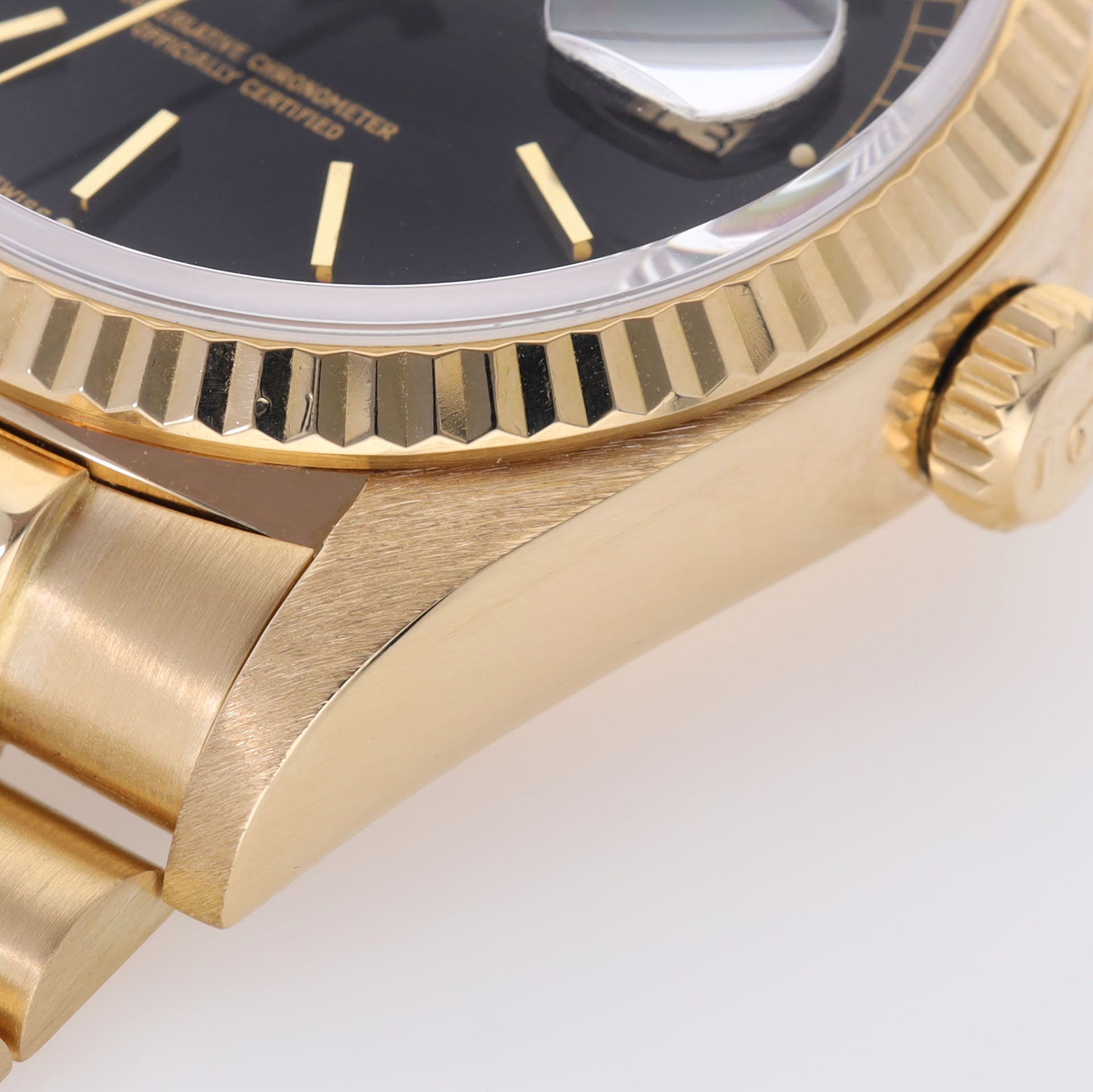 Rolex Day-Date 18038 Yellow Gold with Black Dial