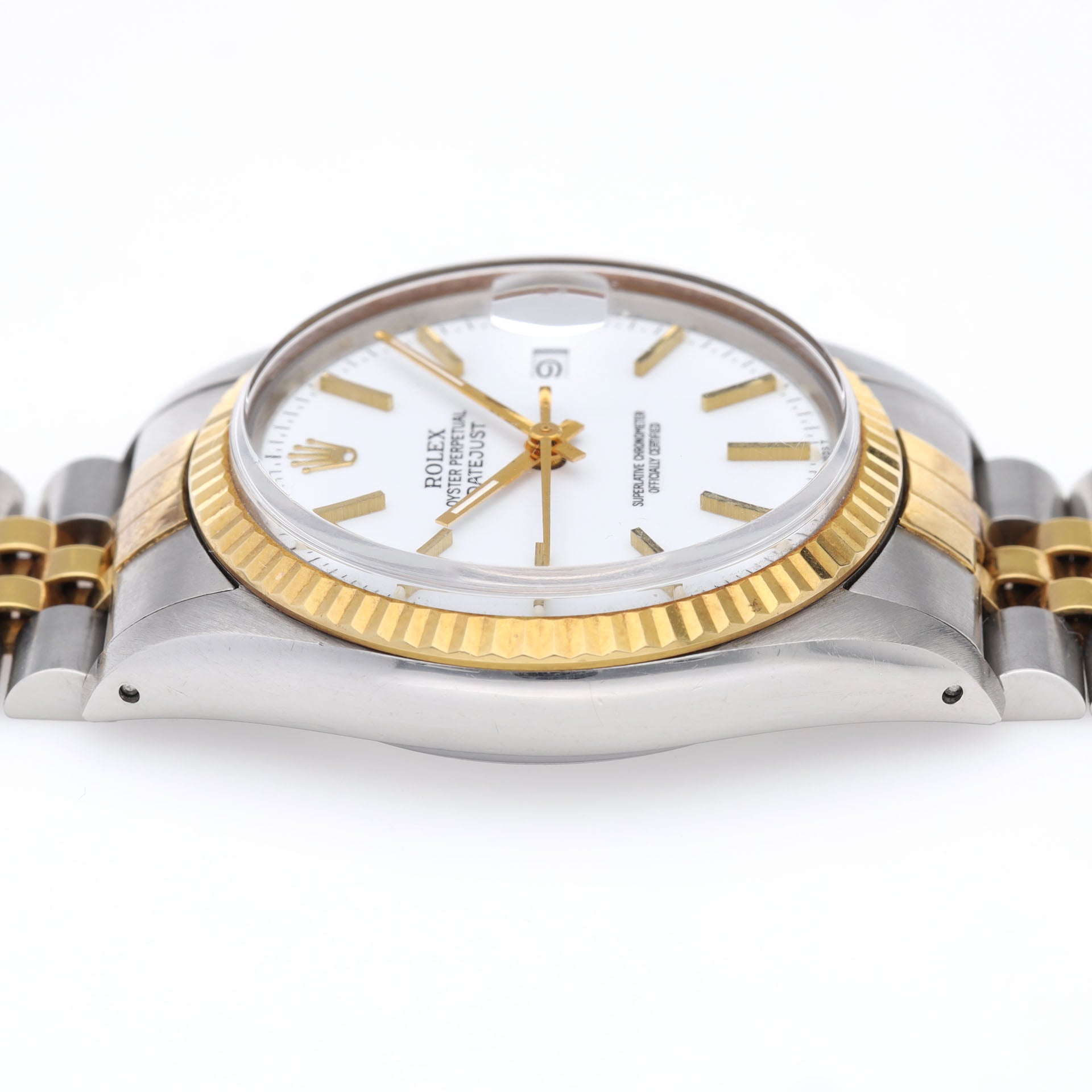 Rolex Datejust 16013 Steel and Gold with Porcelain Dial