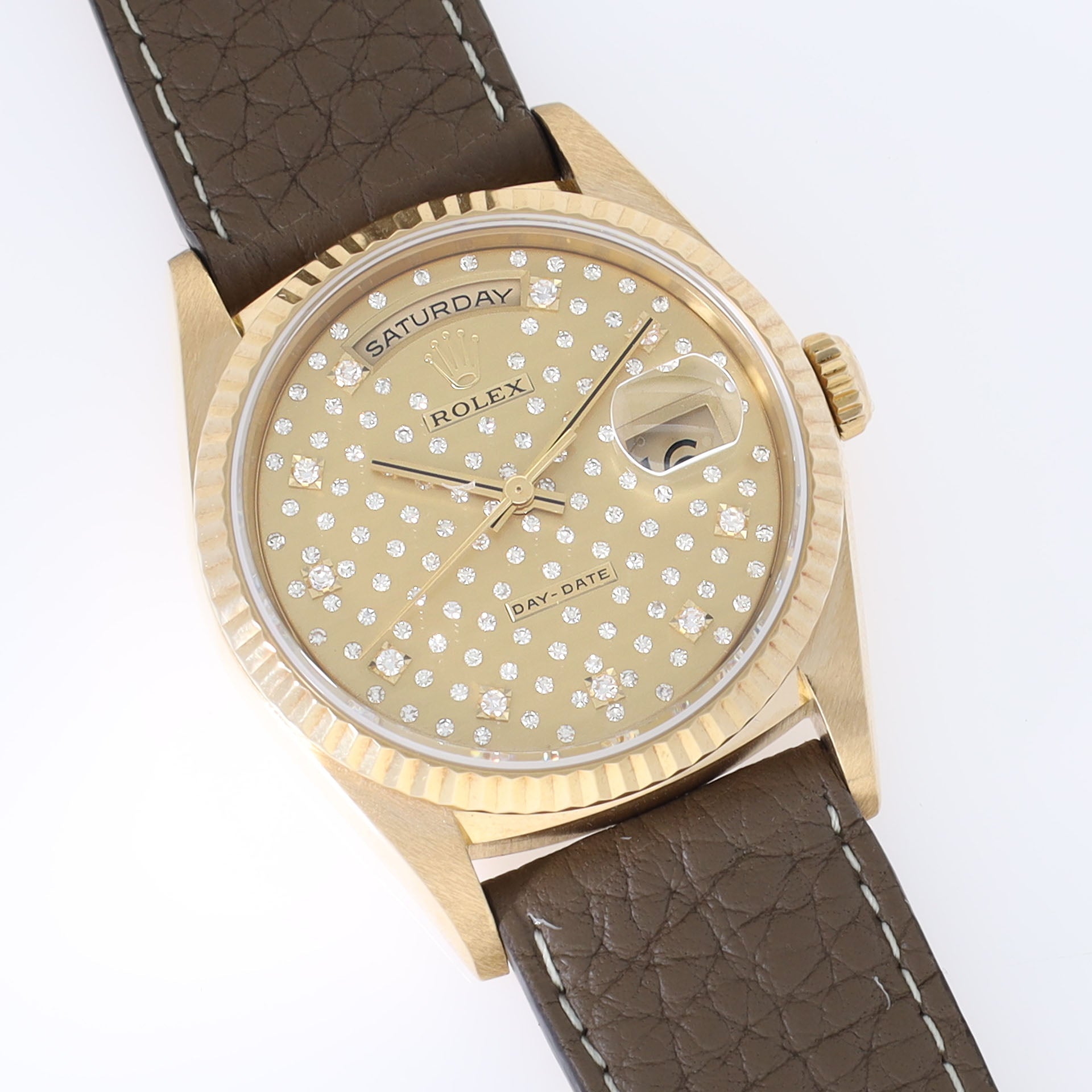 Rolex Day-Date 18238 Rare "Pleiades" Diamond Set Dial