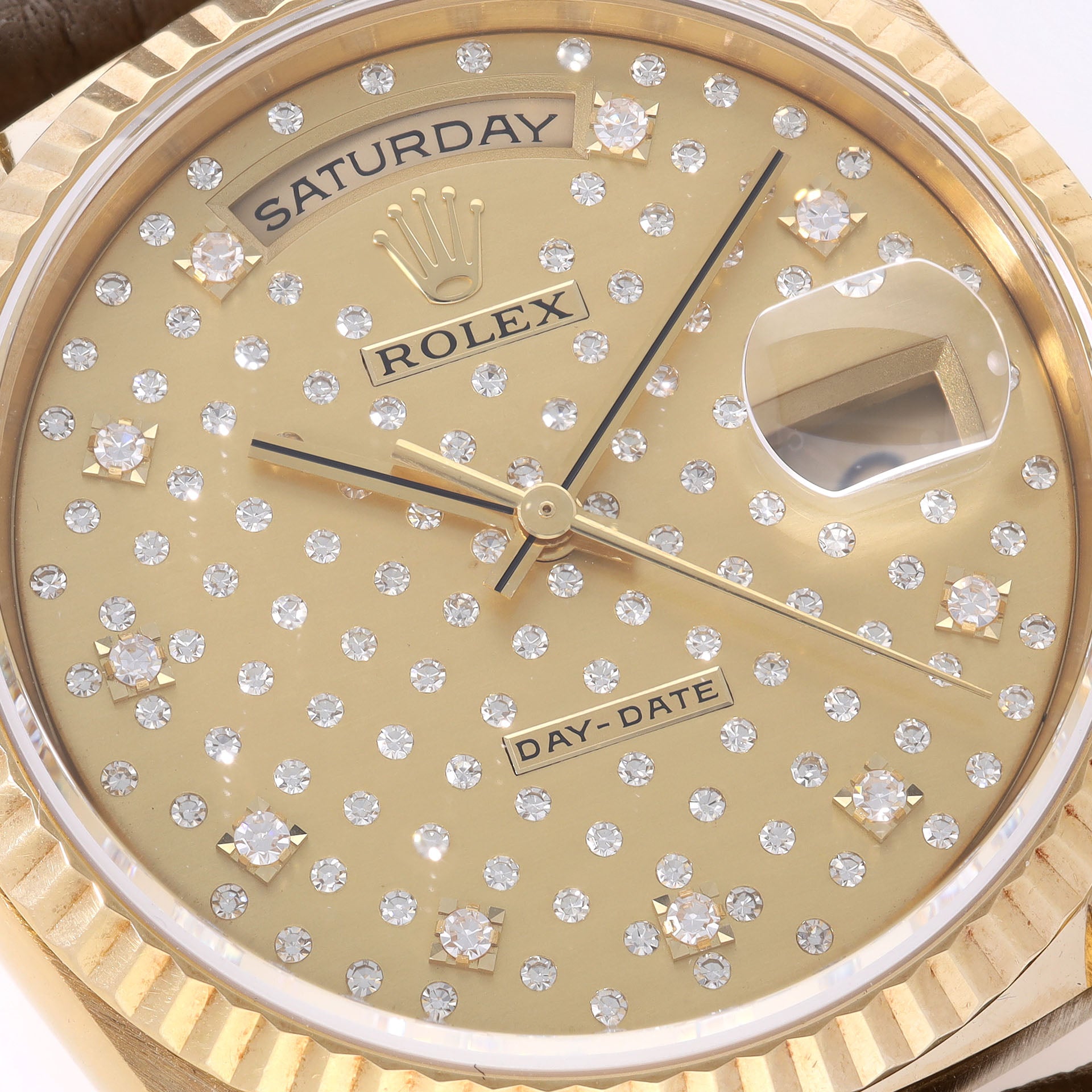 Rolex Day-Date 18238 Rare "Pleiades" Diamond Set Dial