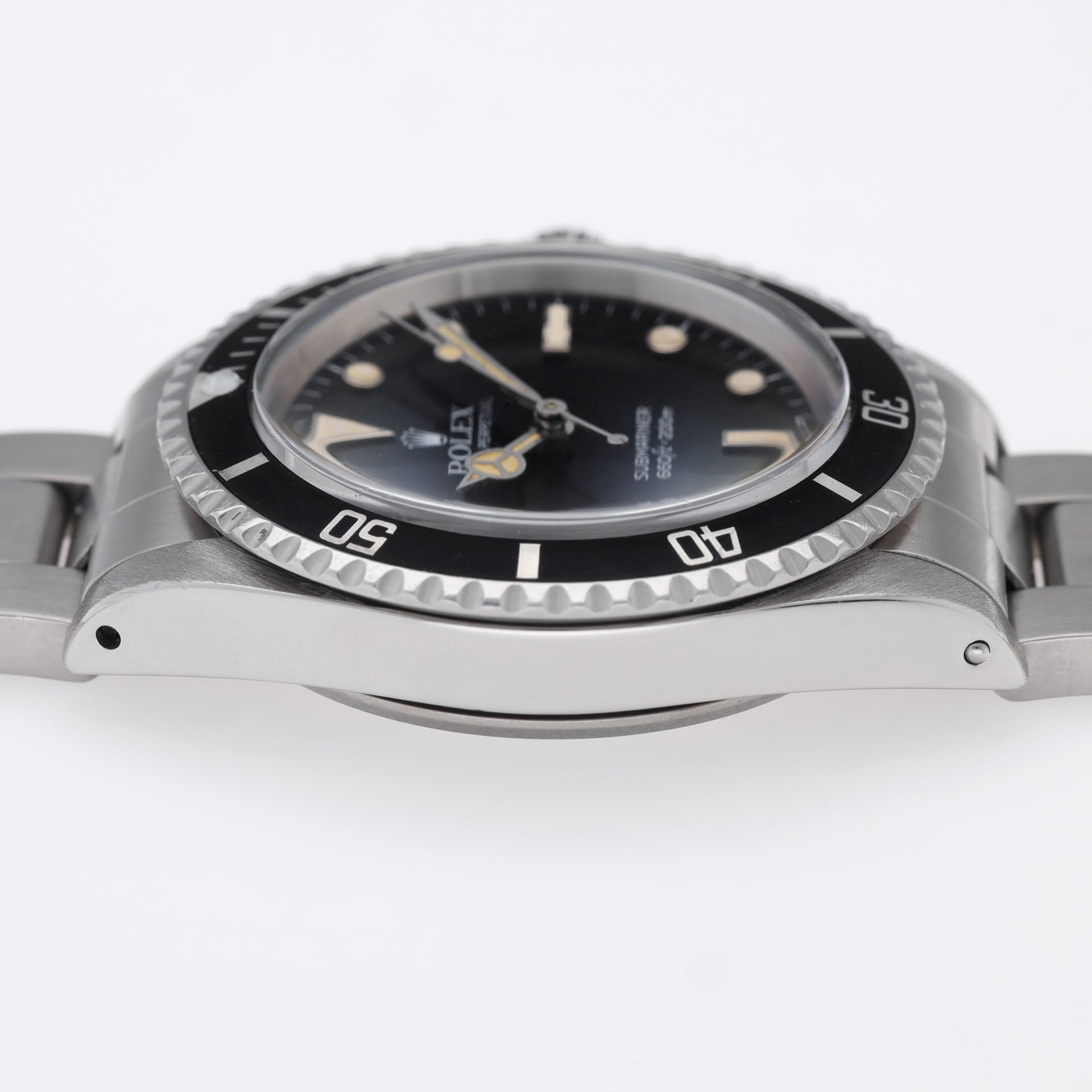 Rolex Submariner 5513 Gloss Dial White Gold Hour Markers