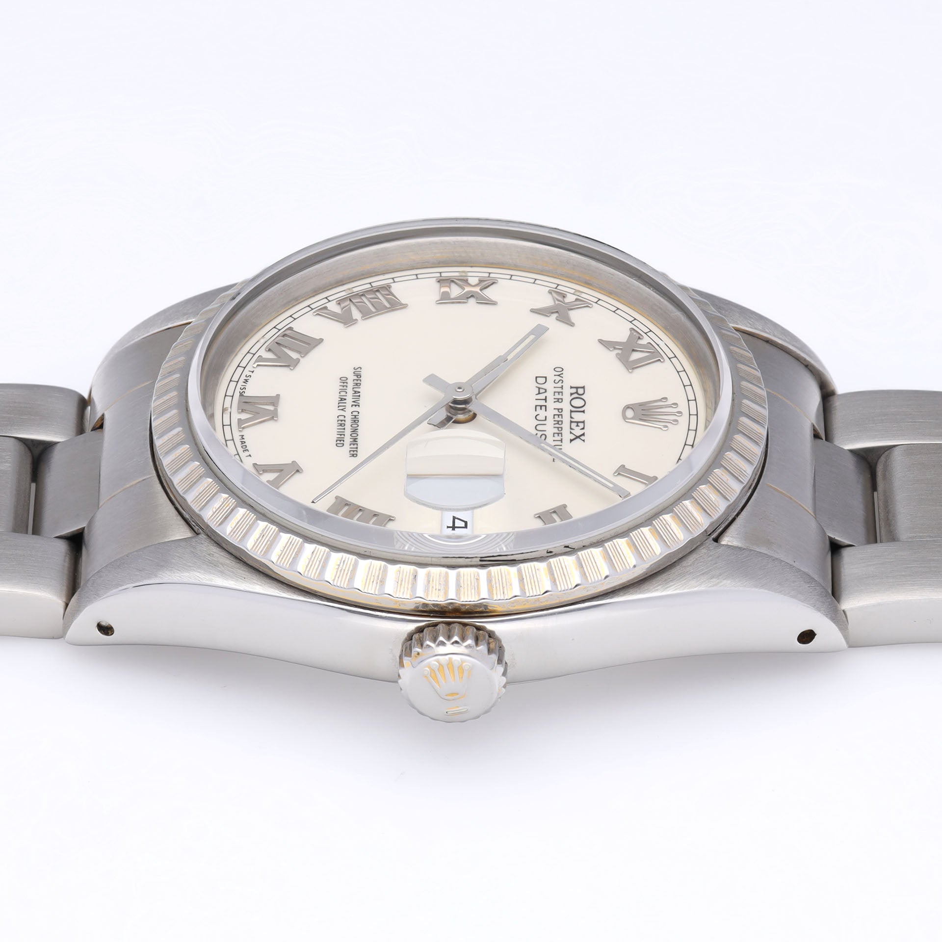 Rolex Datejust 16220 Cream Dial with Roman Hours
