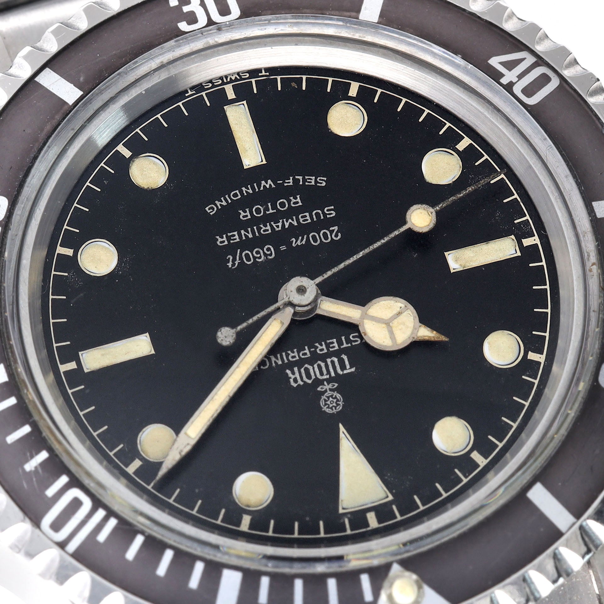 Tudor Submariner 7928 Gilt Minute Track