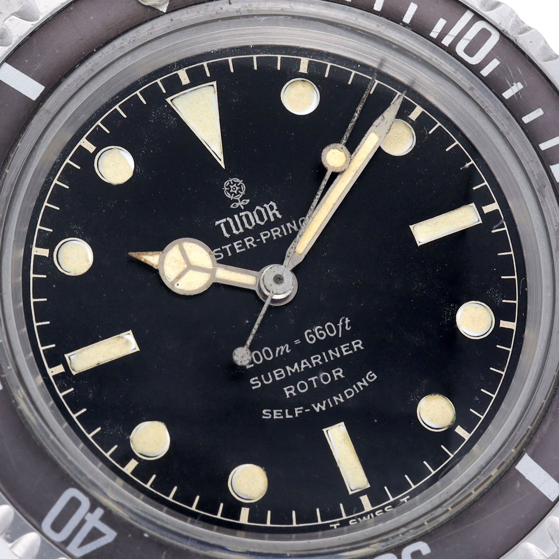 Tudor Submariner 7928 Gilt Minute Track