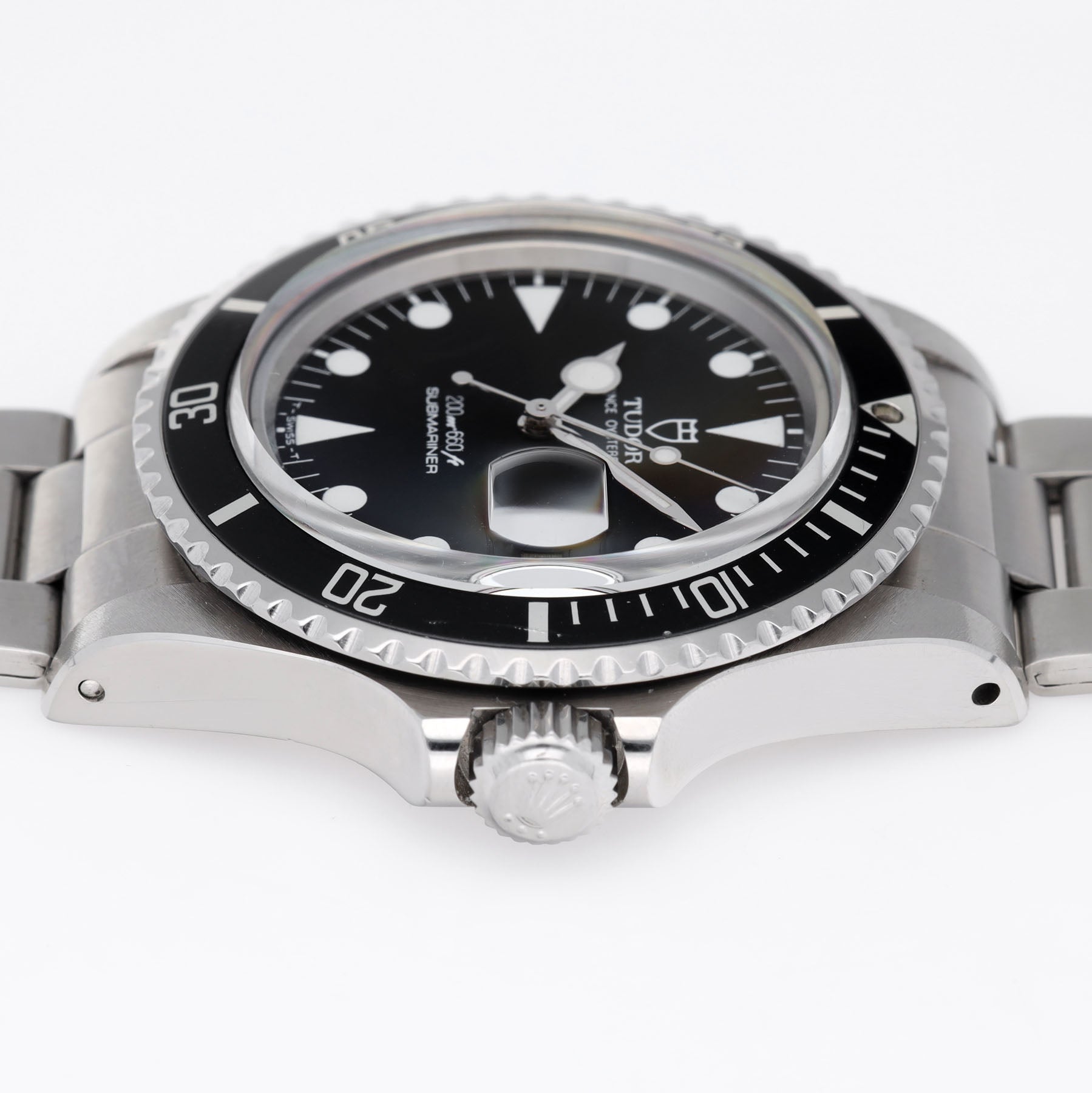 TUDOR SUBMARINER DATE 76100 LOLLIPOP Schwarz