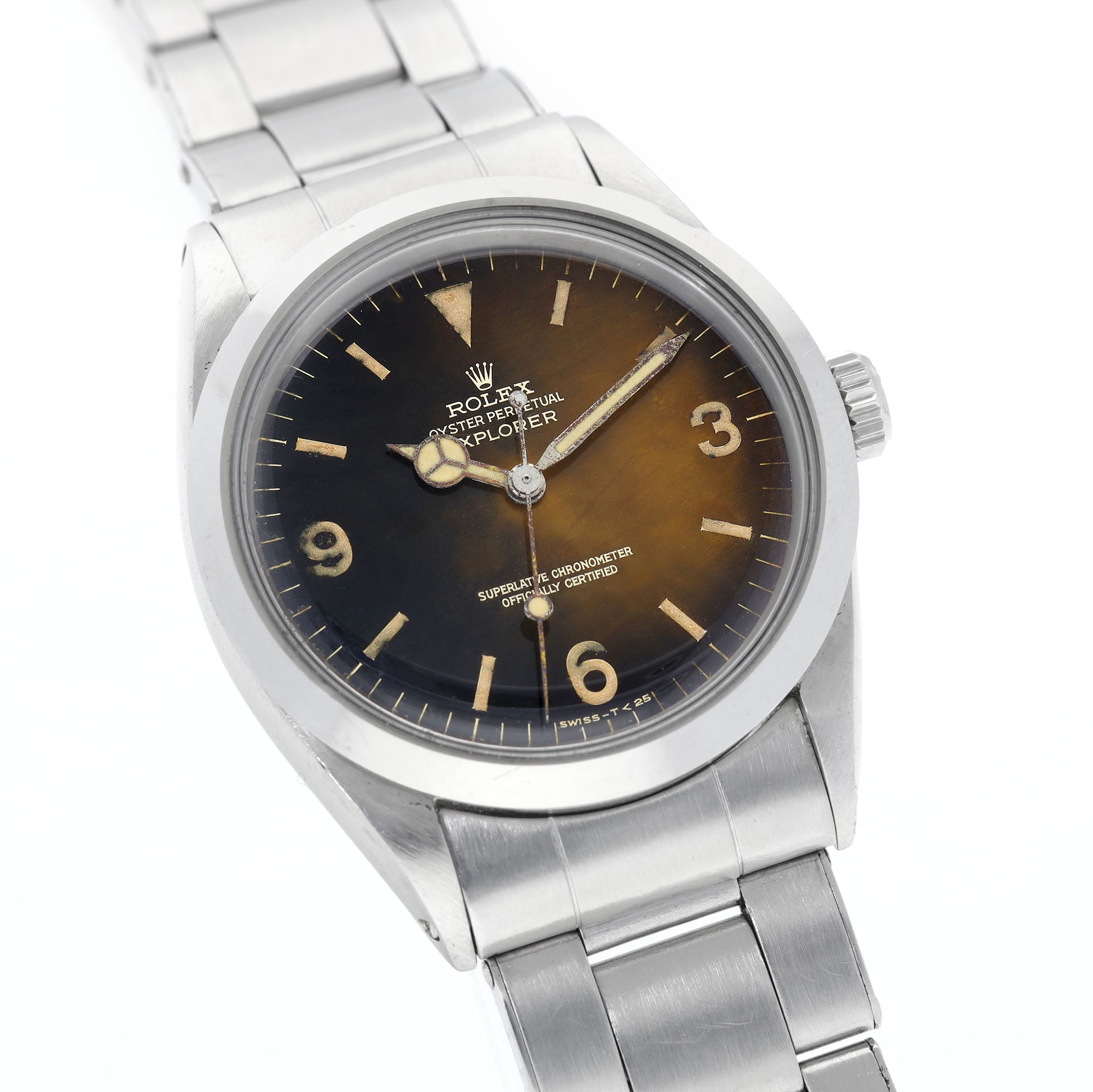 Rolex Explorer 1016 Gilt Chocolate Orange Tropical Dial