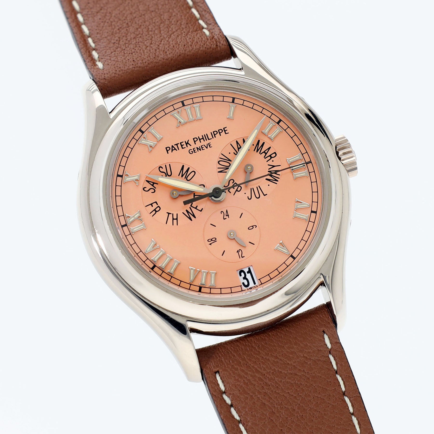 Patek Philippe Annual Calendar 5035 Salmon Dial in White Gold