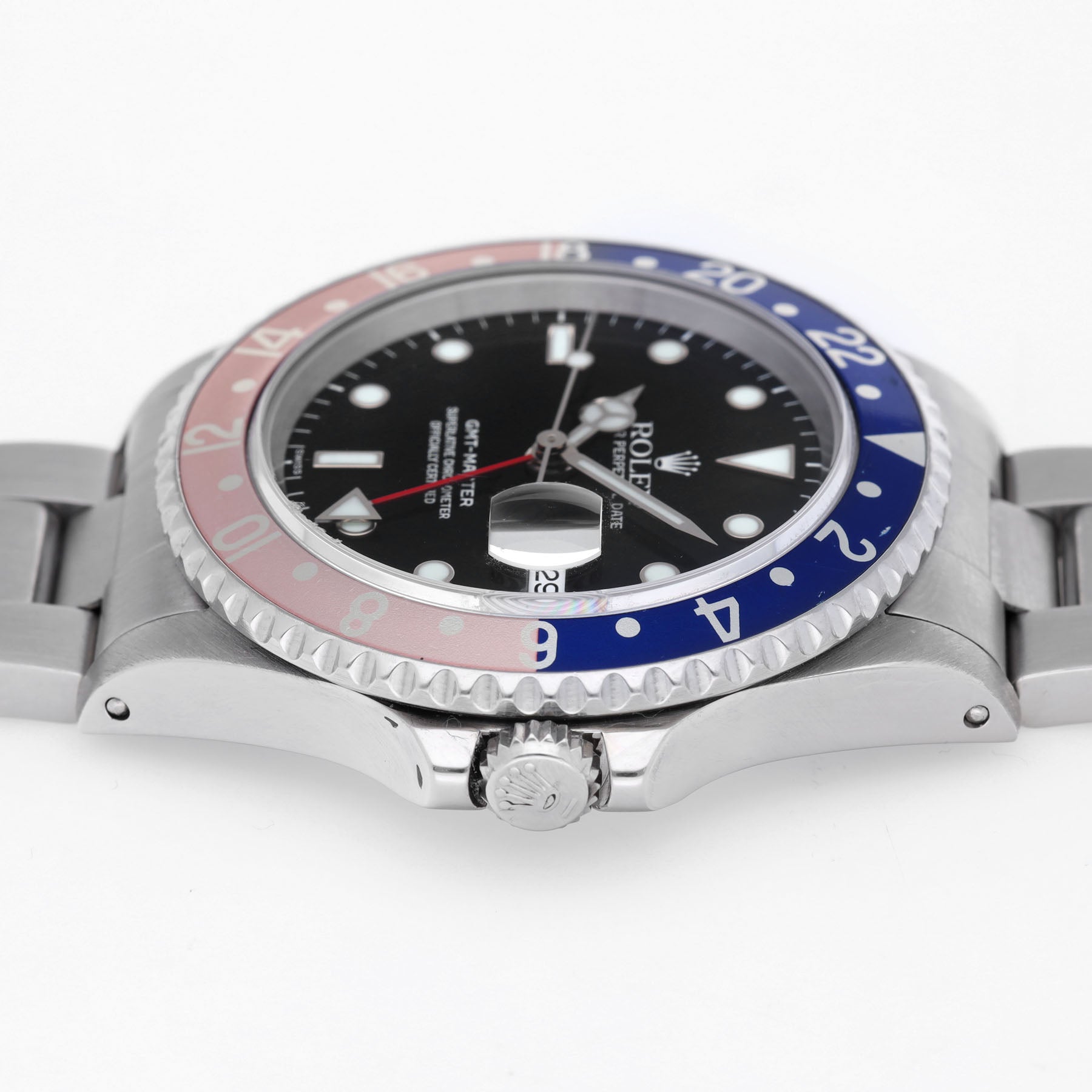 Rolex GMT-Master 16700 Faded Pepsi Bezel Swiss Only Dial