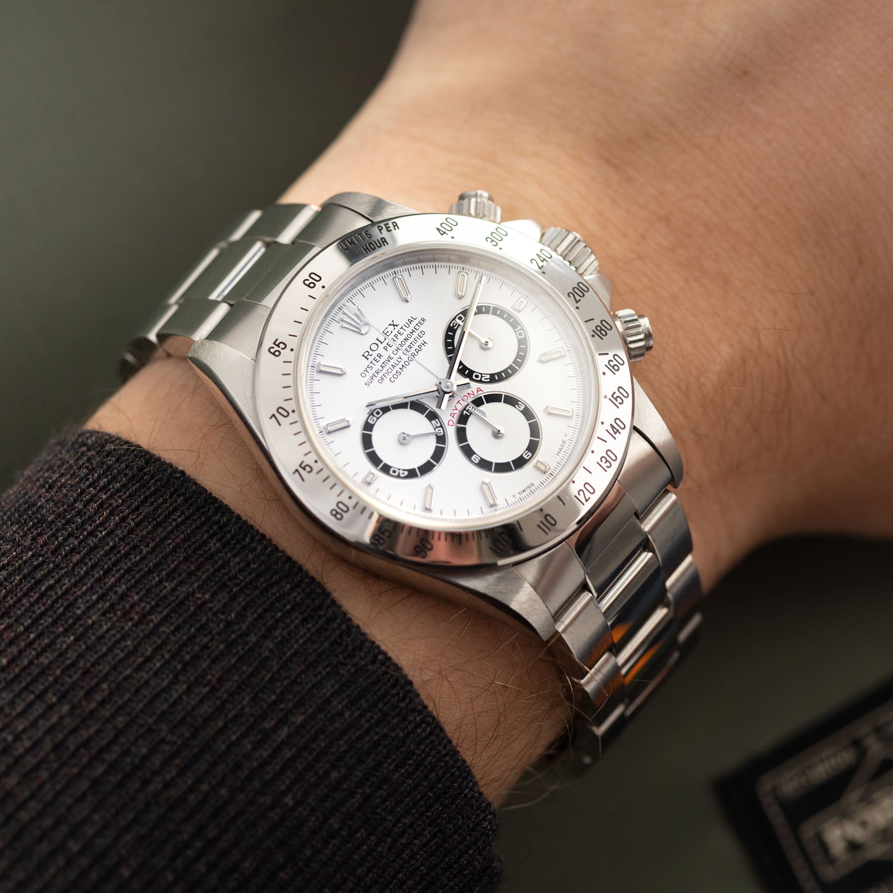ROLEX COSMOGRAPH DAYTONA Stahl 16520 Weißes Zifferblatt 1996