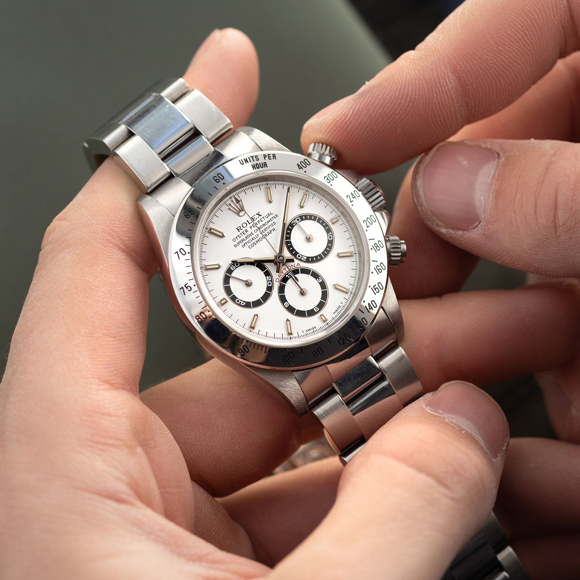 ROLEX COSMOGRAPH DAYTONA Stahl 16520 Weißes Zifferblatt 1996